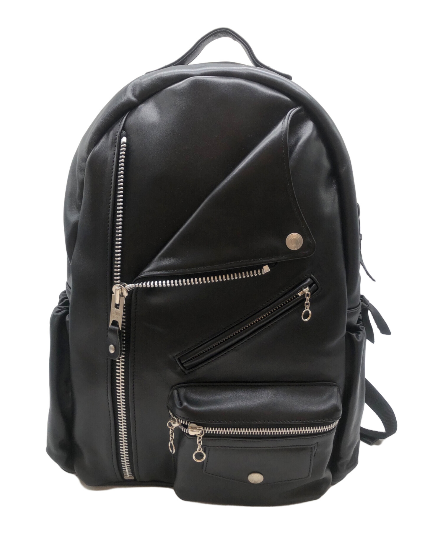 ○★新品未使用　Schott（ショット）　ライダース デイパック　ブラック 中古・古着通販】Schott (ショット) ライダースデイパック ブラック