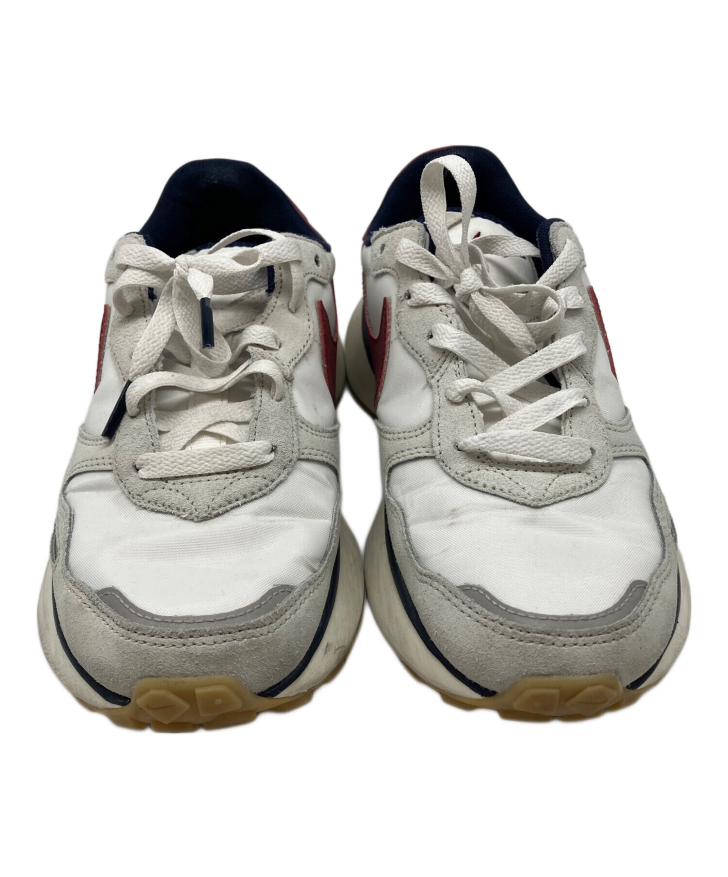 中古・古着通販】NIKE (ナイキ) スニーカー グレー×レッド×ネイビー 