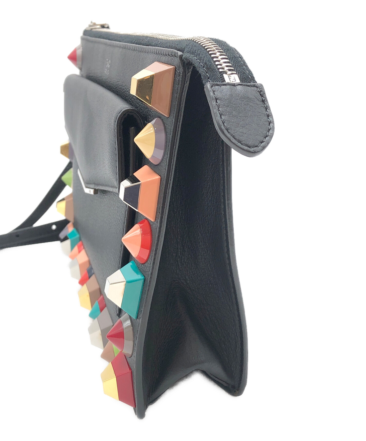 中古・古着通販】FENDI (フェンディ) ショルダーバッグ マルチスタッズ