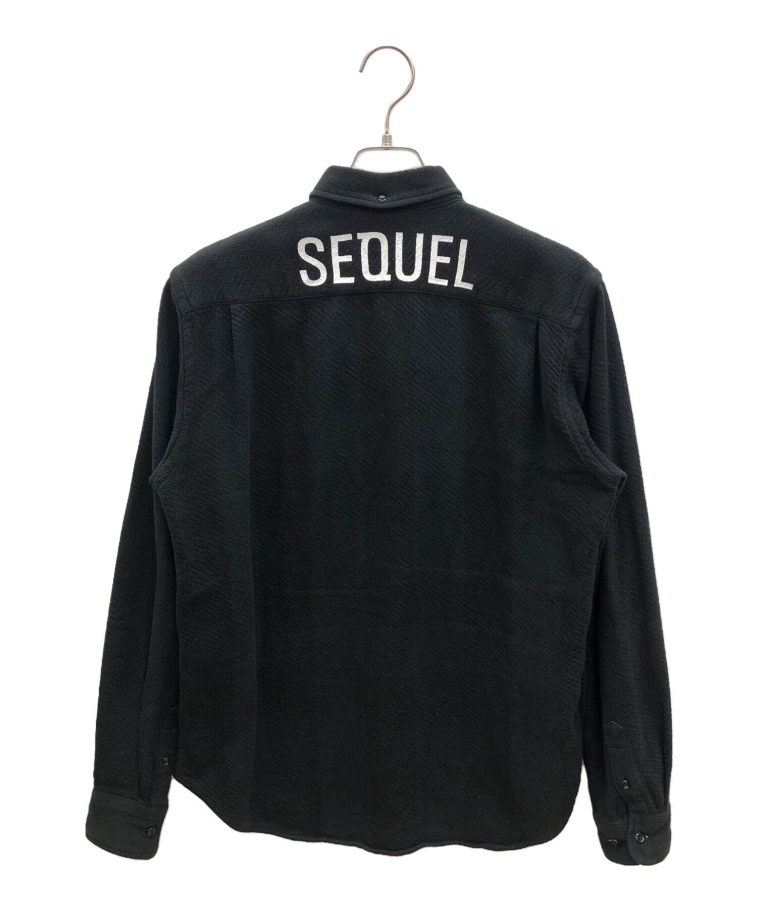 中古・古着通販】SEQUEL (シークエル) 長袖シャツ ブラック サイズ:M