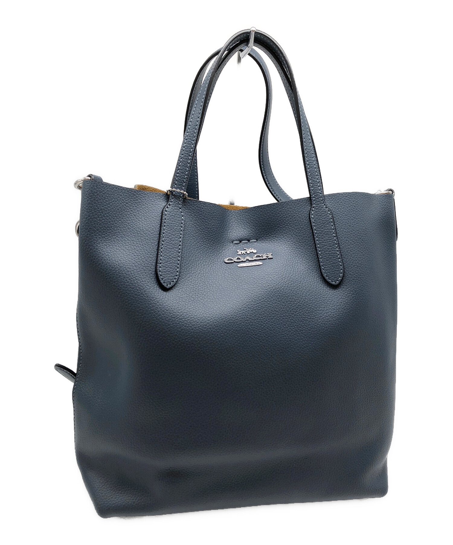 中古・古着通販】COACH (コーチ) 2WAYバッグ ダークブルー｜ブランド 