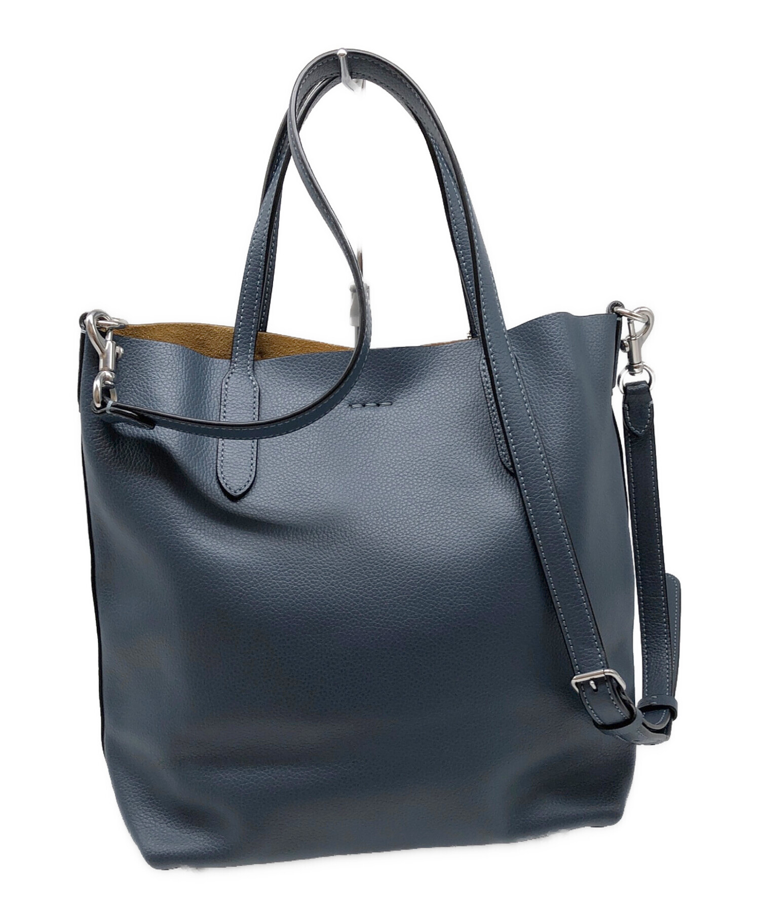 中古・古着通販】COACH (コーチ) 2WAYバッグ ダークブルー｜ブランド 