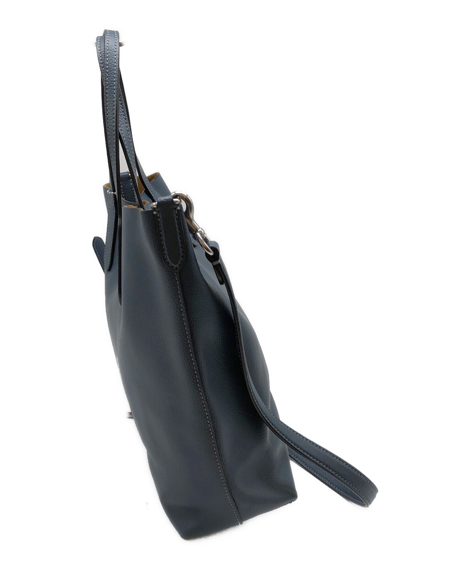 中古・古着通販】COACH (コーチ) 2WAYバッグ ダークブルー｜ブランド 