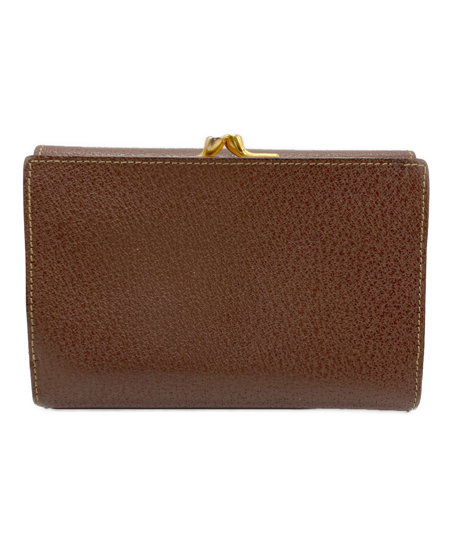中古・古着通販】GUCCI (グッチ) 3つ折り財布 ブラウン｜ブランド