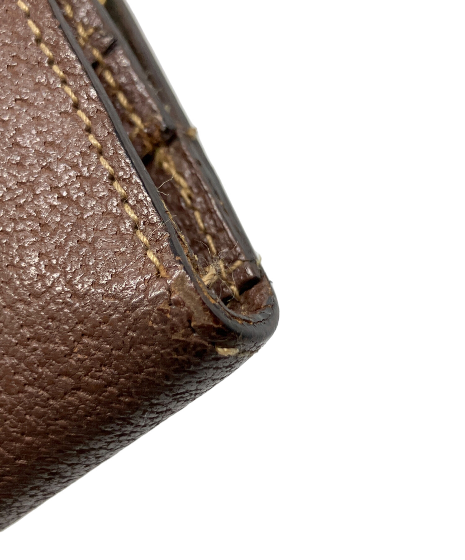 中古・古着通販】GUCCI (グッチ) 3つ折り財布 ブラウン｜ブランド