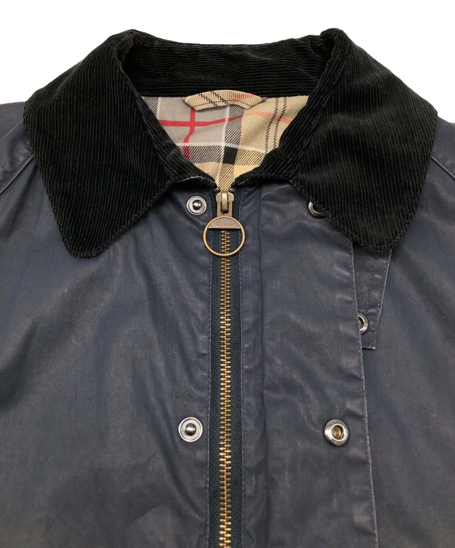 中古・古着通販】Barbour (バブアー) ノンワックスジャケット ネイビー 