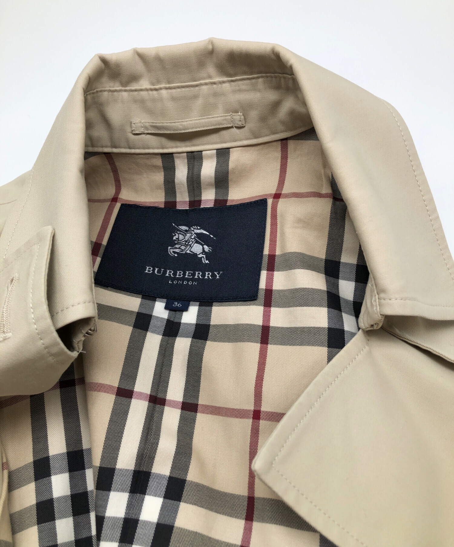 中古・古着通販】BURBERRY (バーバリー) トレンチコート ベージュ