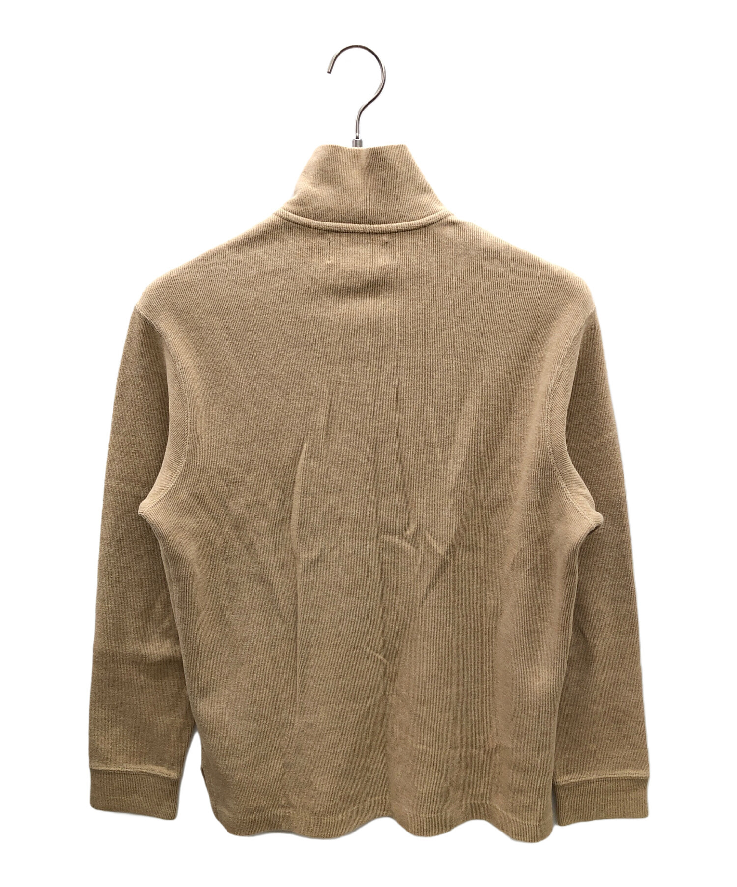 ポロ ラルフローレン ハーフジップ トレーナー ベージュ Sサイズ 中古・古着通販】POLO RALPH LAUREN (ポロ・ラルフローレン) 90sハーフ