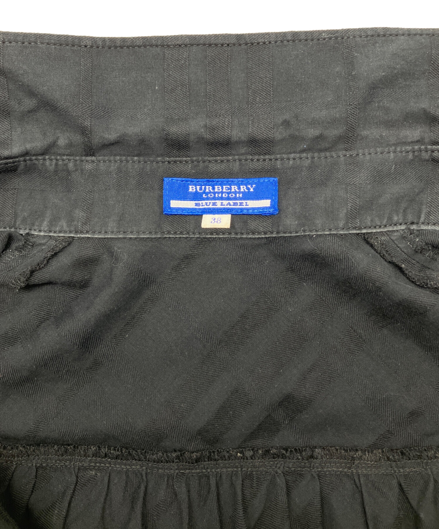 バーバリーブルーレーベル 半袖ワンピース スウェット生地 グレー サイズ38 中古・古着通販】BURBERRY BLUE LABEL (バーバリー ブルー レーベル