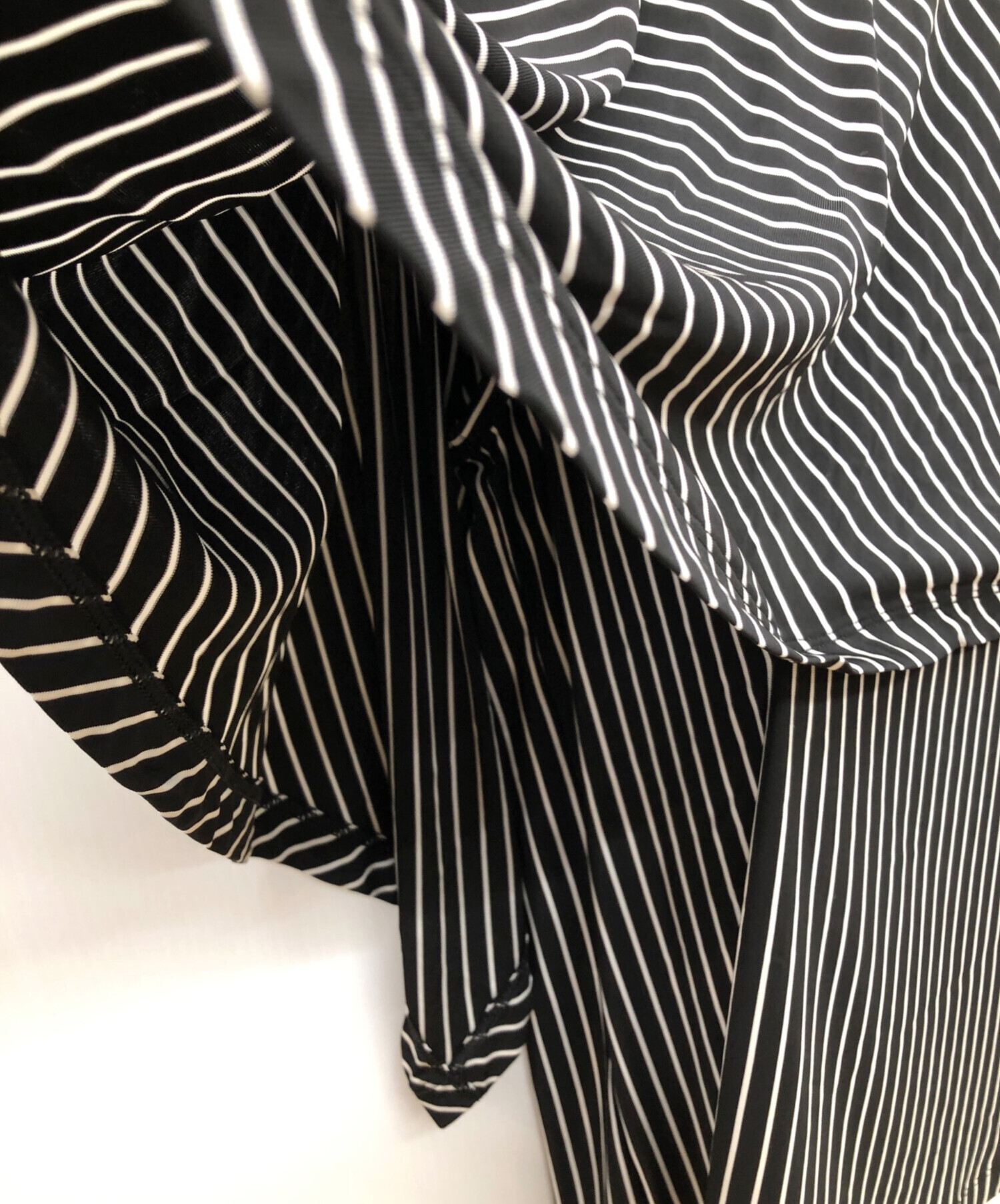 【美品】  MM6 Maison Margiela / エムエムシックスメゾンマルジェラ | セーラーカラー スリット ロングブラウス | 38 | ブラック | レディース 中古・古着通販】MM6 Maison Margiela (エムエムシックスメゾン