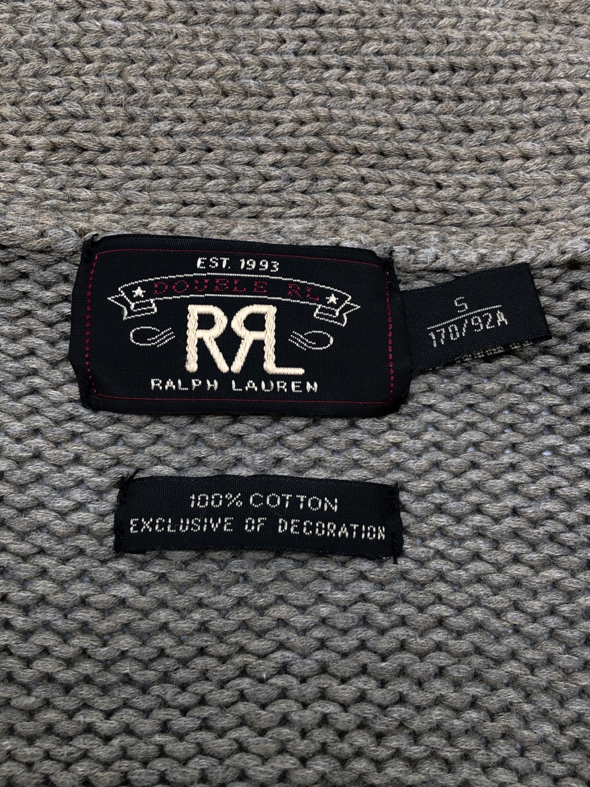 中古・古着通販】RRL (ダブルアールエル) ニットカーディガン カーキ