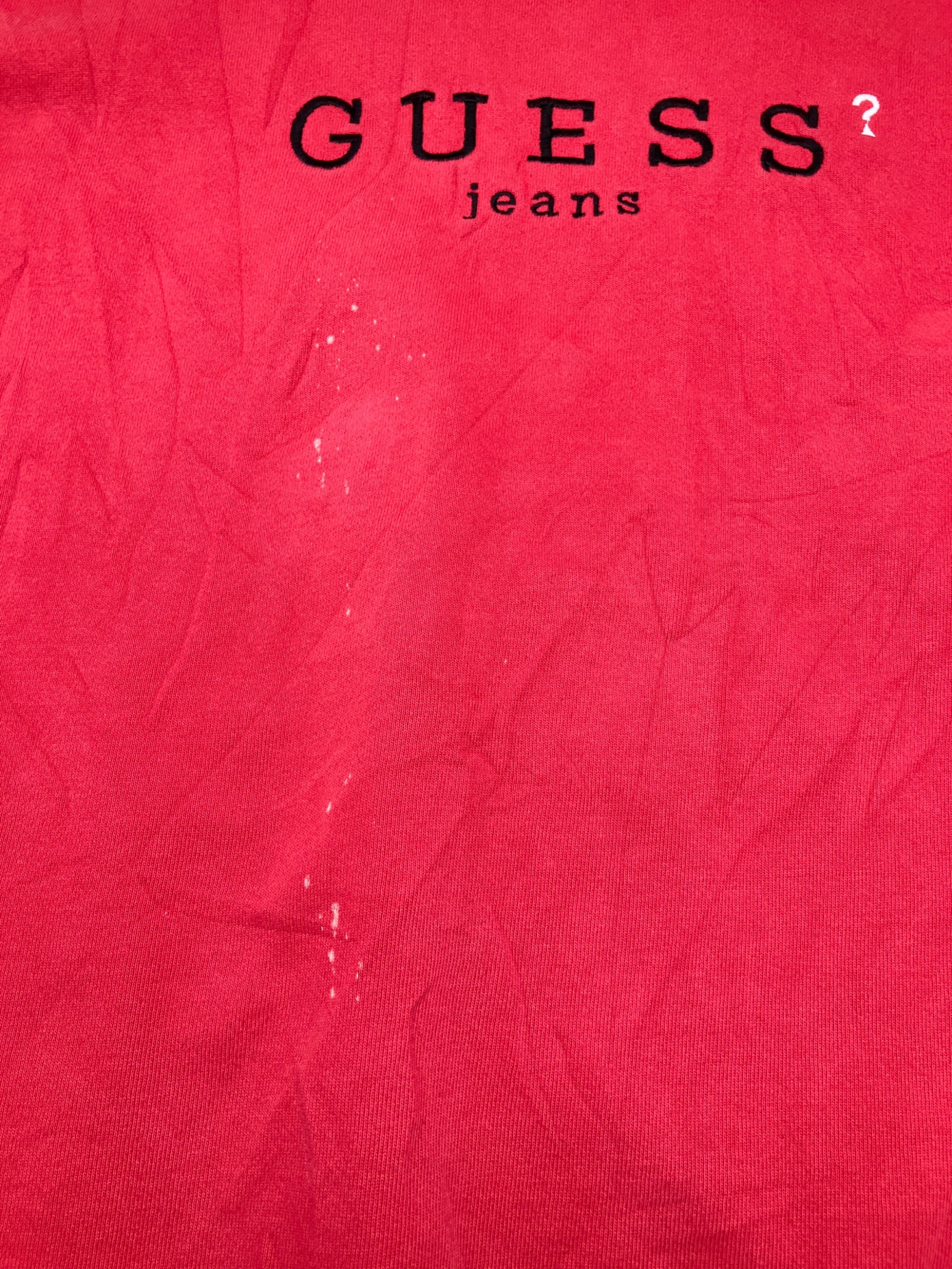 中古・古着通販】GUESS (ゲス) 90s刺繍スウェット USA製 古着 レッド 