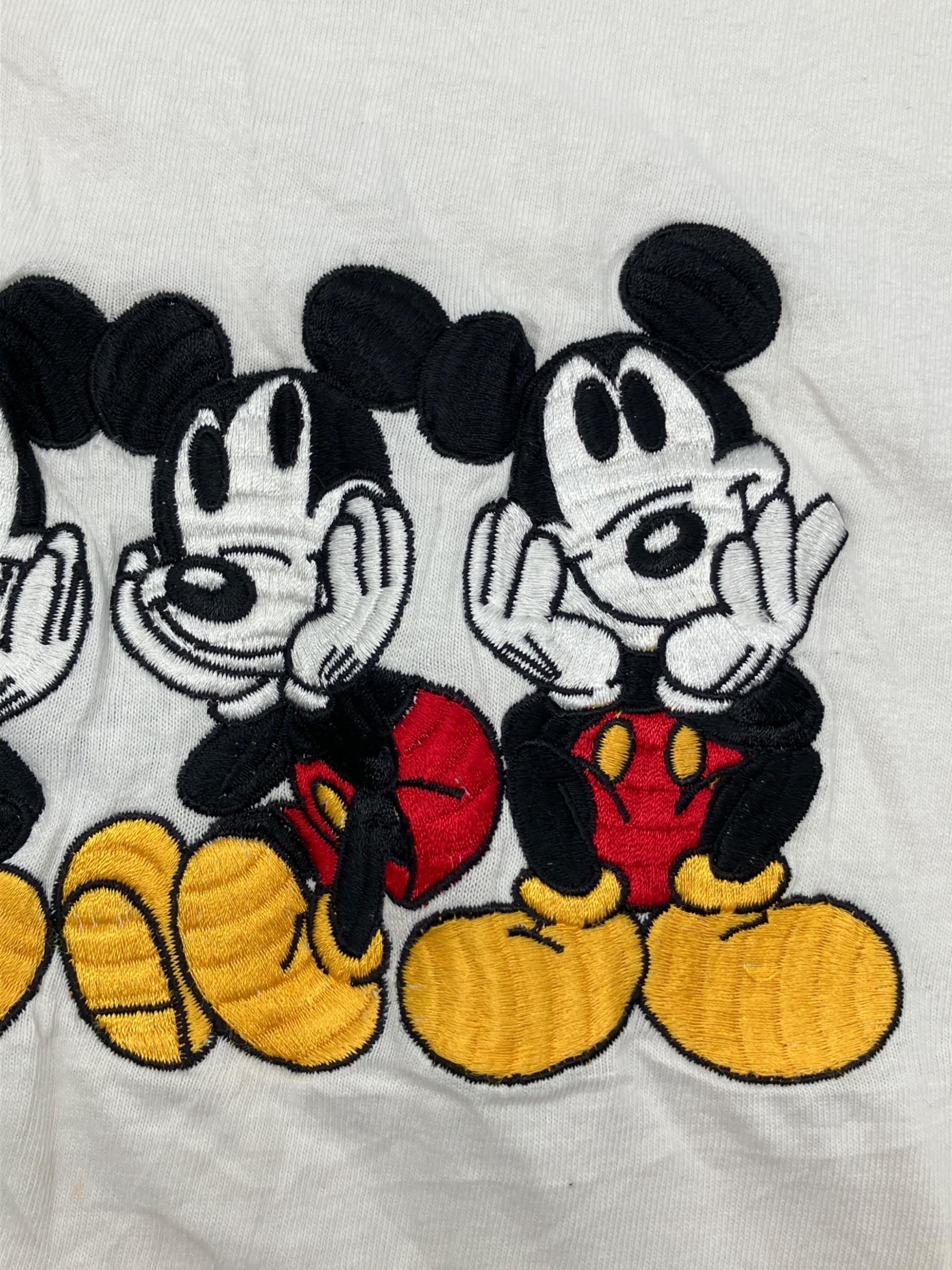 トップス 90s 00s Disney T-shirt Disney VINTAGE◇90s〜00s/逆さミッキー/鬼フェード/Tシャツ/one
