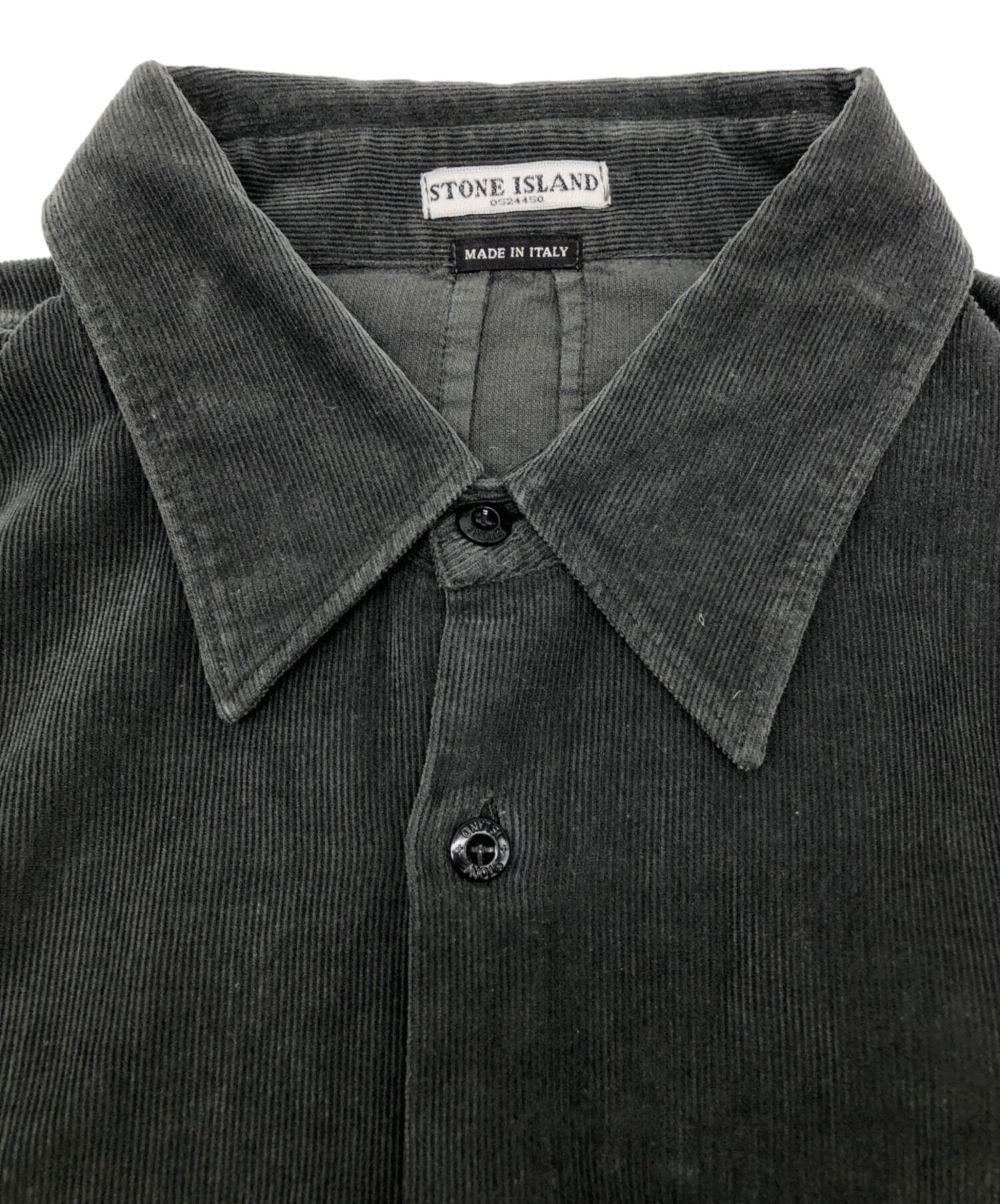 Stone  ダークグレー 長袖シャツ 中古・古着通販】STONE ISLAND (ストーンアイランド) 長袖シャツ