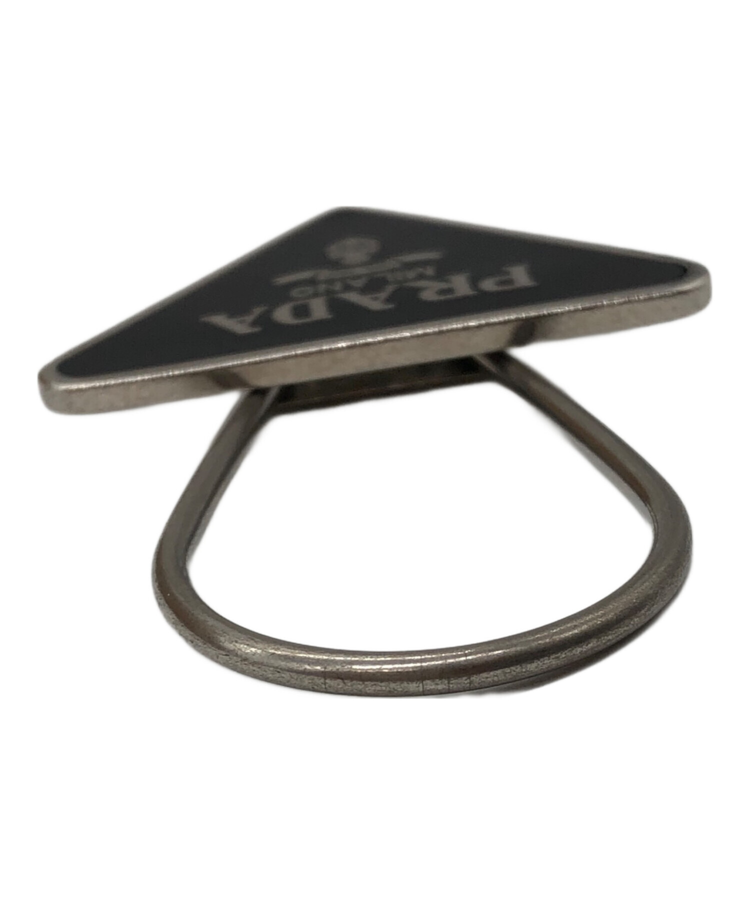 【新品未使用】プラダ　キーリング 中古・古着通販】PRADA (プラダ) キーリング ブラック｜ブランド・古着