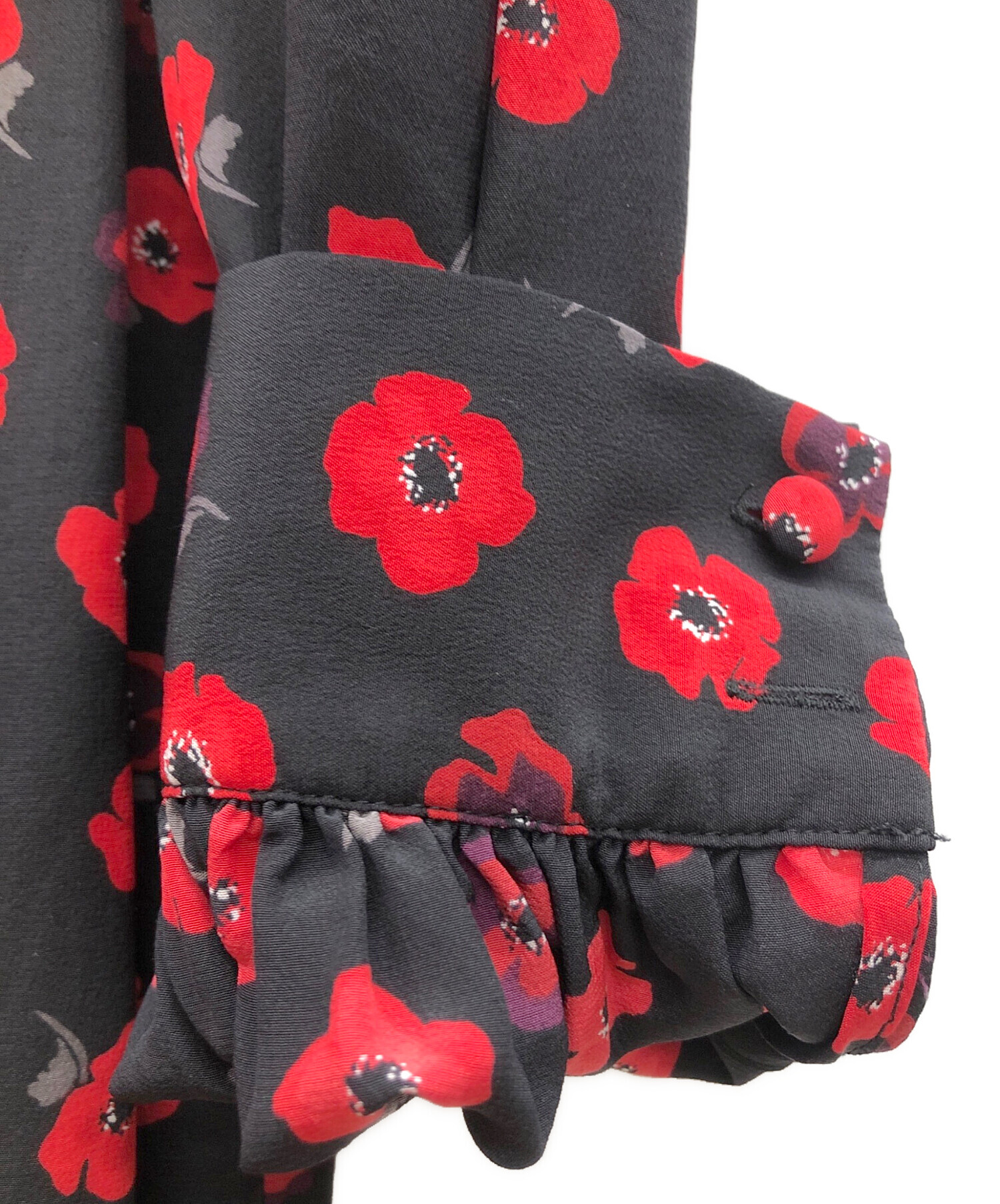 中古・古着通販】Kate Spade (ケイトスペード) 長袖ワンピース レッド