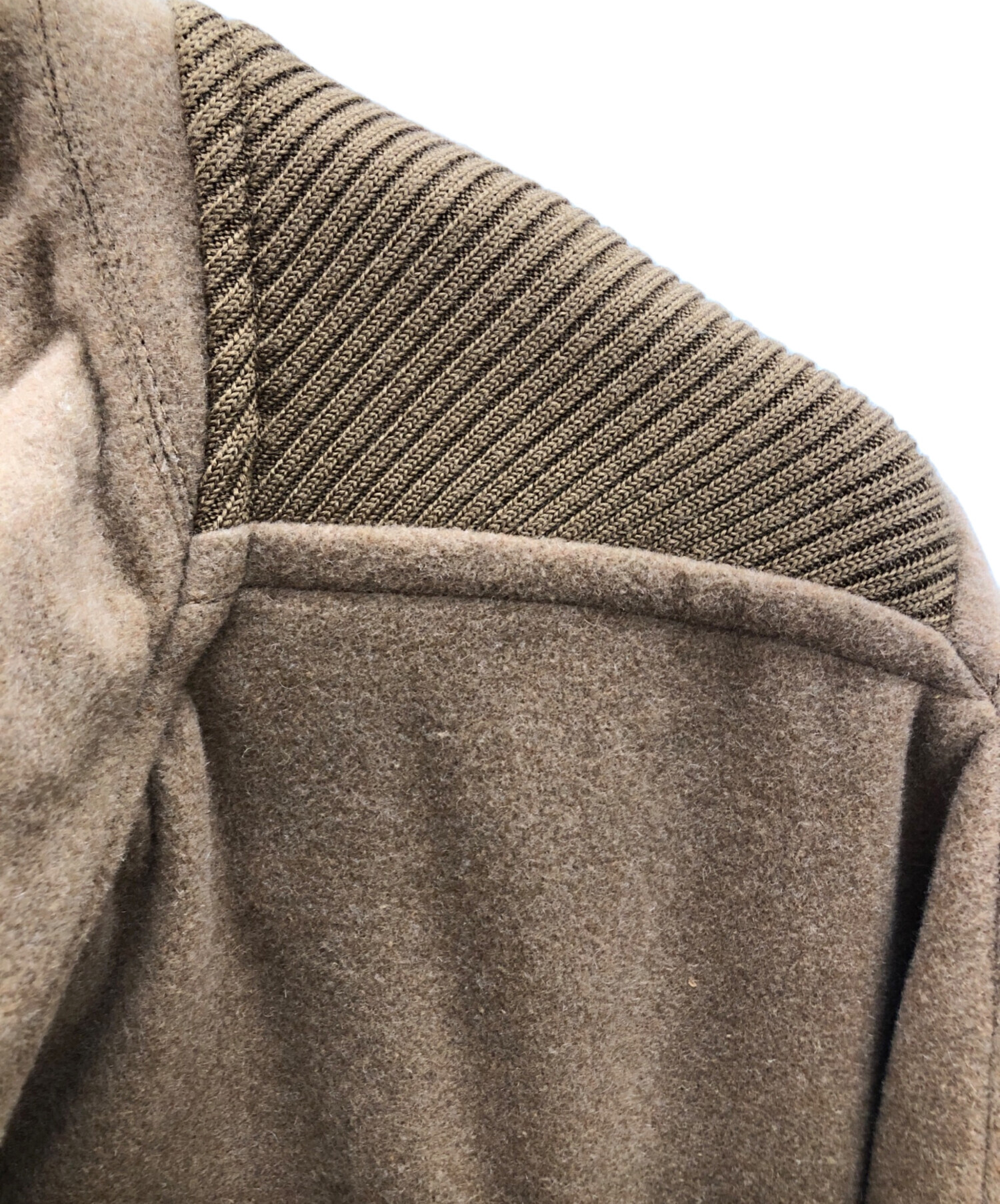 メルシーボクー　mercibeaucoup ドット　ジャンパー　used mercibeaucoup メルシーボークーデニムキルトボアブルゾン S - メルカリ