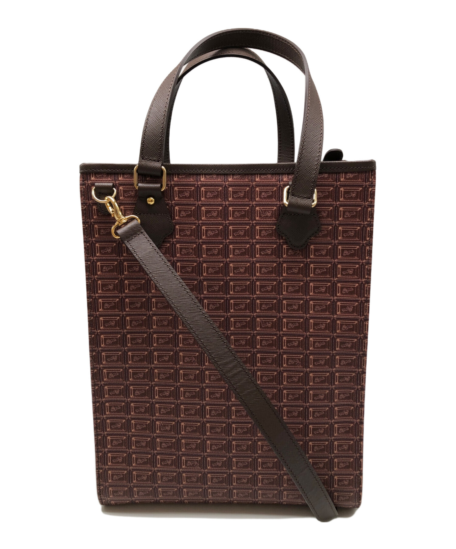 【Q-POT】ハンドバッグ チャーム付き 2way チョコレート ブラウン 中古・古着通販】Q-pot. (キューポット) 2WAYショルダーバッグ