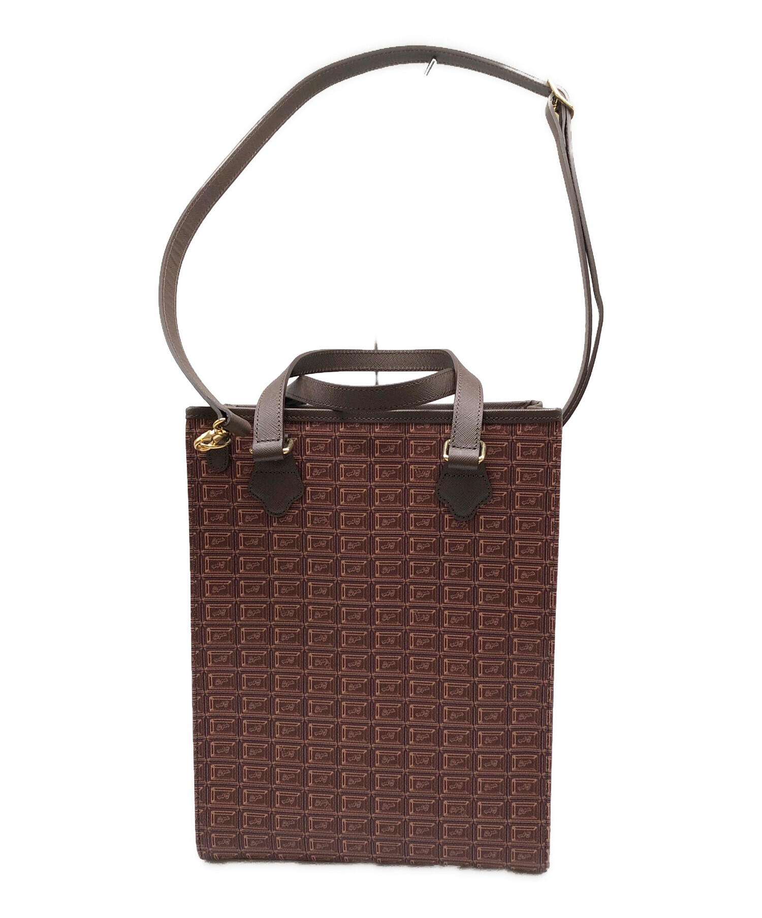 Q-pot　ビターチョコレート　ショルダーバッグ ビターチョコレート」ミニクロスボディーバッグ＆AirPods Pro