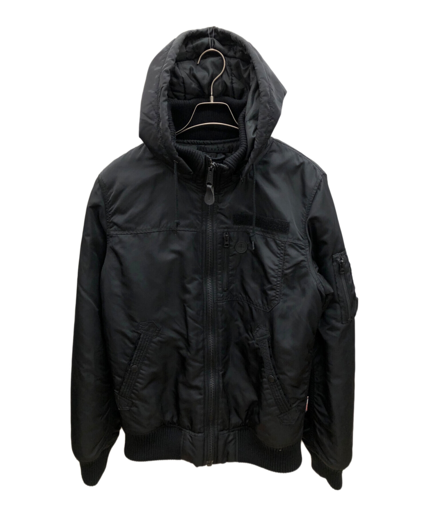 中古・古着通販】ALPHA (アルファ) フライトジャケット ブラック