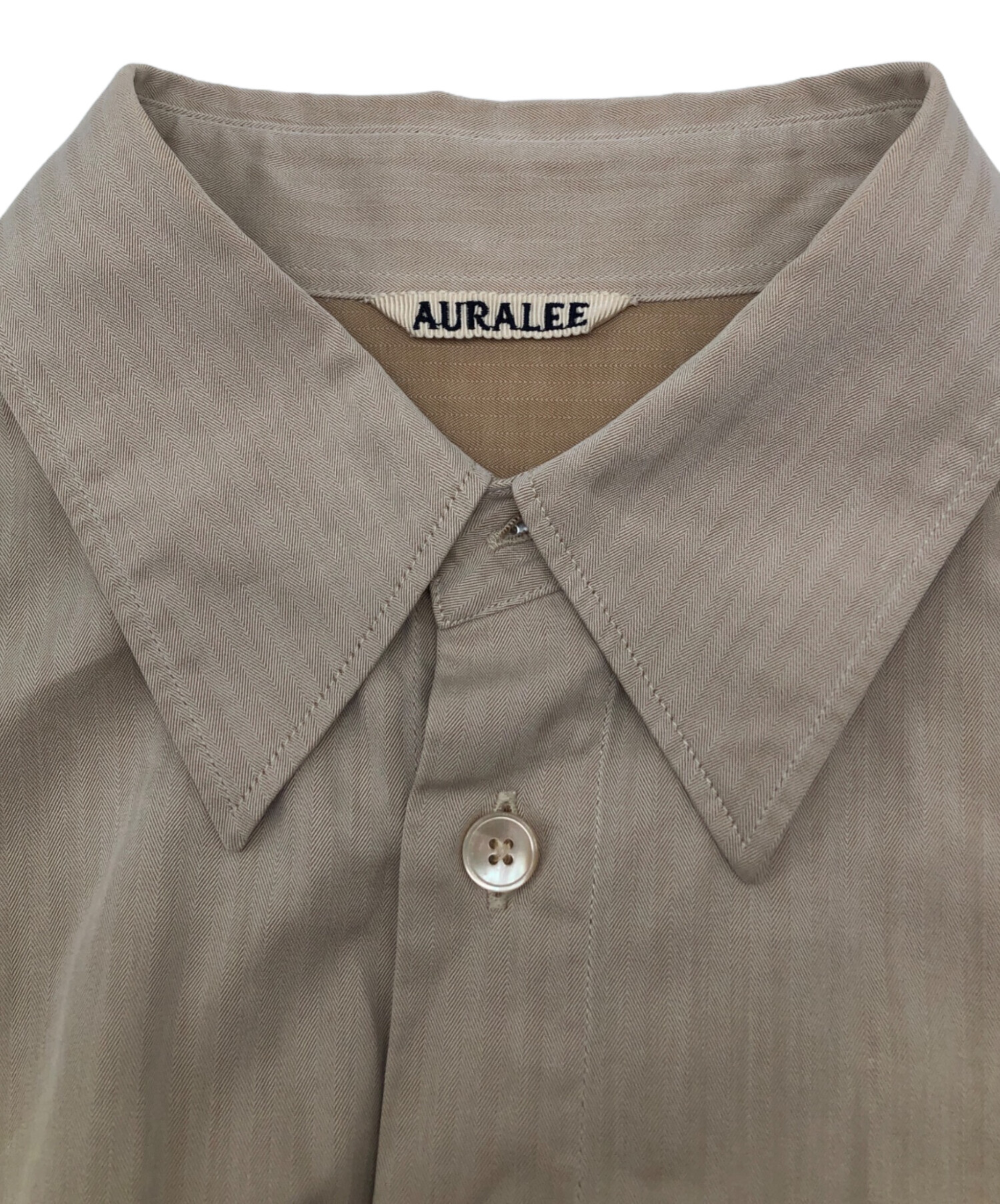 中古・古着通販】AURALEE (オーラリー) WASHED FINX HERRINGBONE HALF