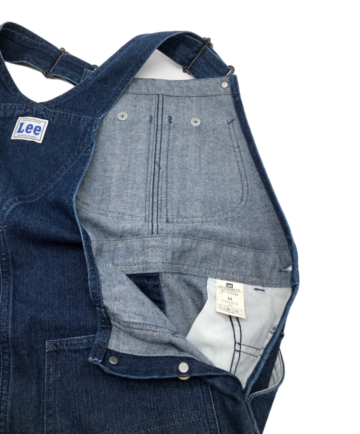 中古・古着通販】LEE (リー) サロペット インディゴ サイズ:M