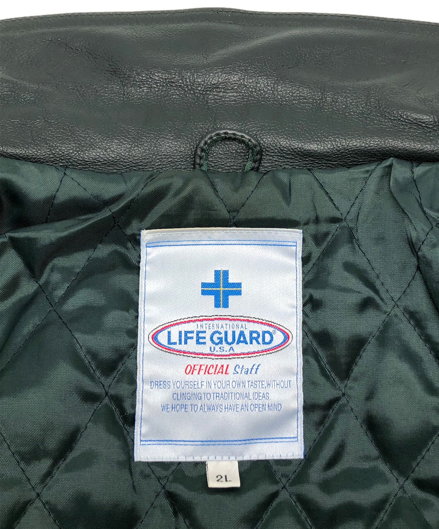 中古・古着通販】LIFE GUARD (ライフガード) スタジャン グリーン 