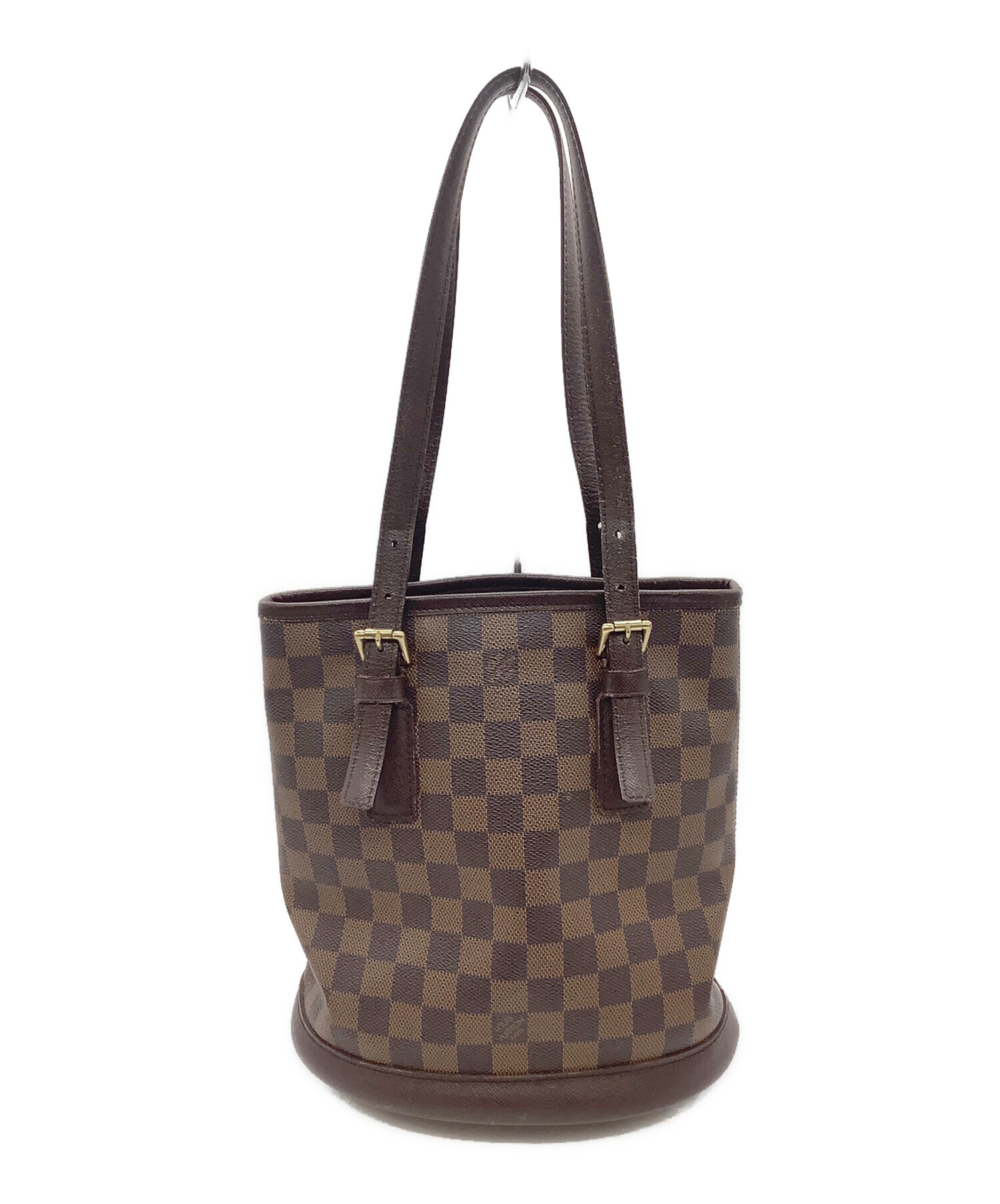 ルイヴィトン マレ ダミエ トートバッグ ハンドバッグ ブラウン ワンショルダー 中古・古着通販】LOUIS VUITTON (ルイ ヴィトン) ダミエ マレ ブラウン