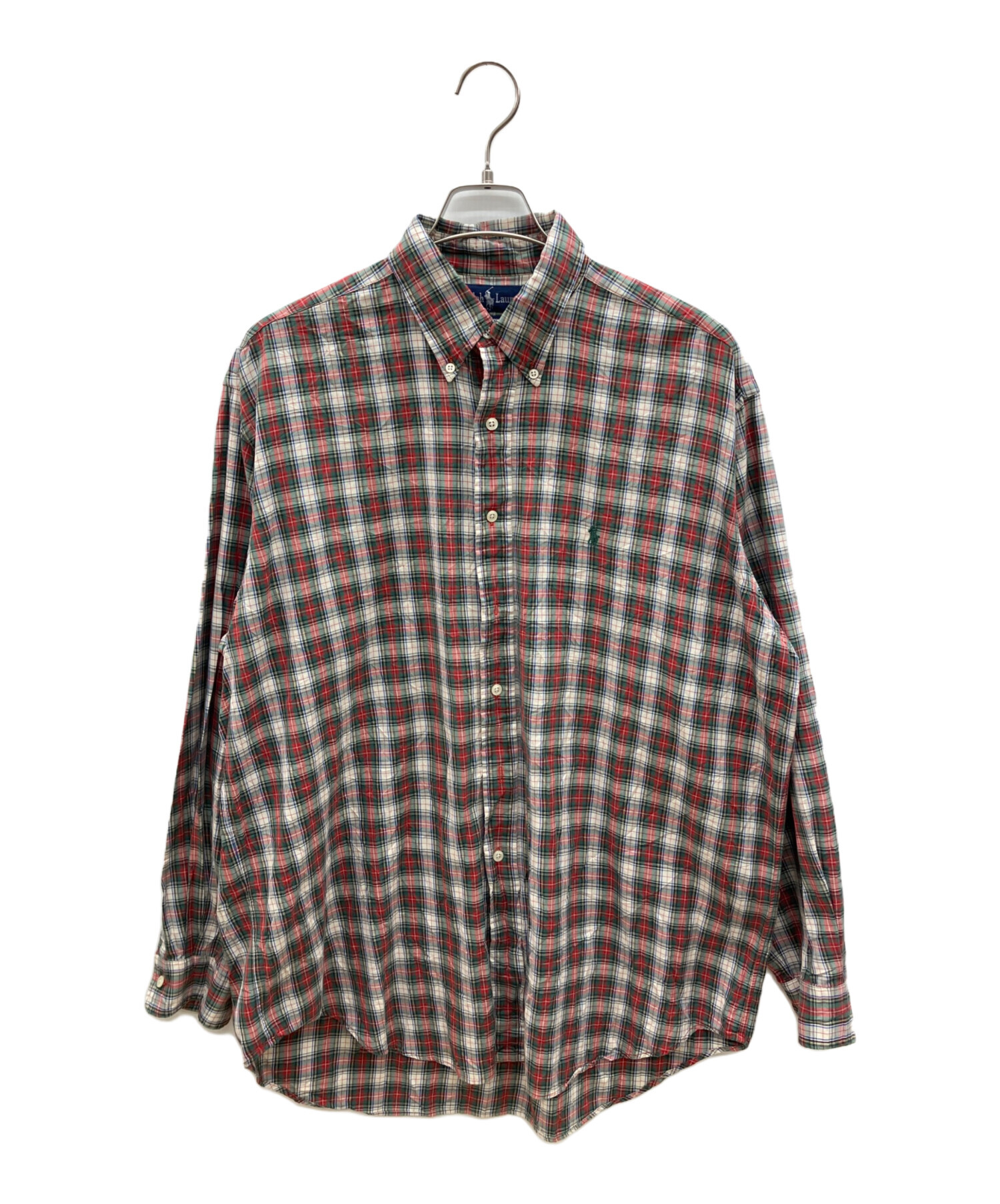 中古・古着通販】RALPH LAUREN (ラルフローレン) 90sチェックBDシャツ