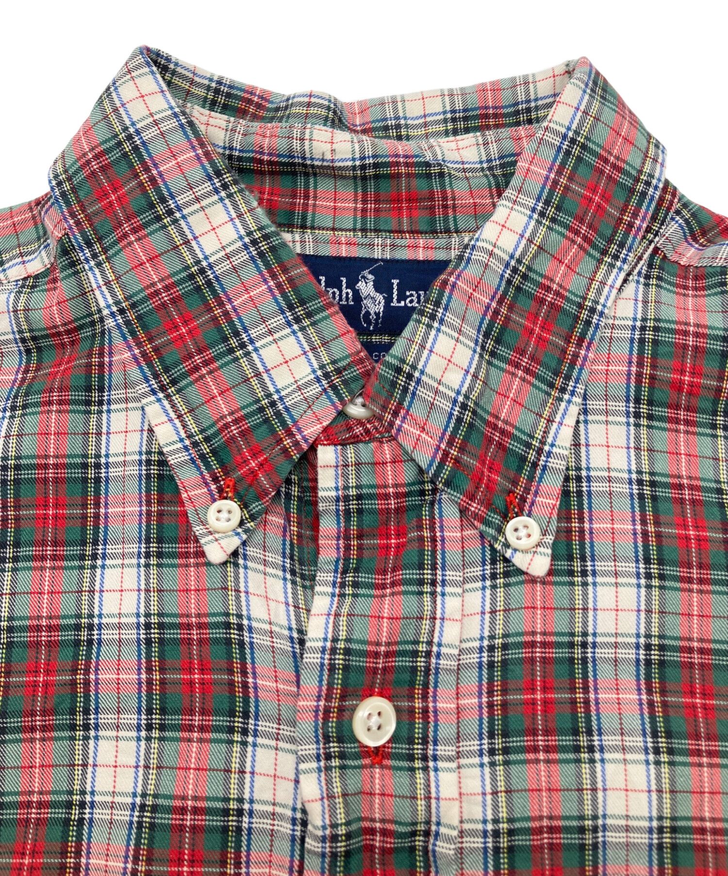 中古・古着通販】RALPH LAUREN (ラルフローレン) 90sチェックBDシャツ