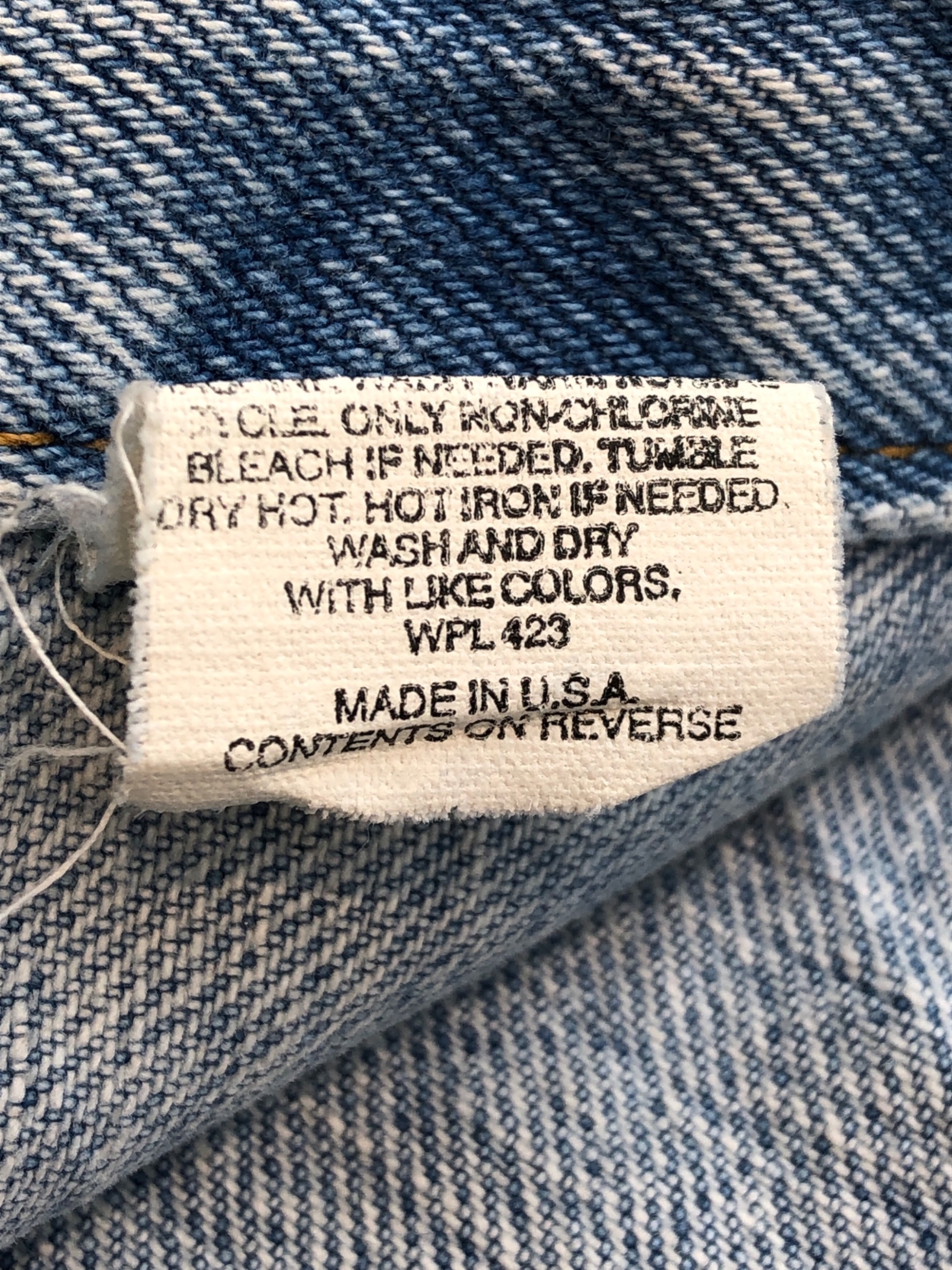 中古・古着通販】LEVI'S (リーバイス) 90sデニムジャケット 1995年4月