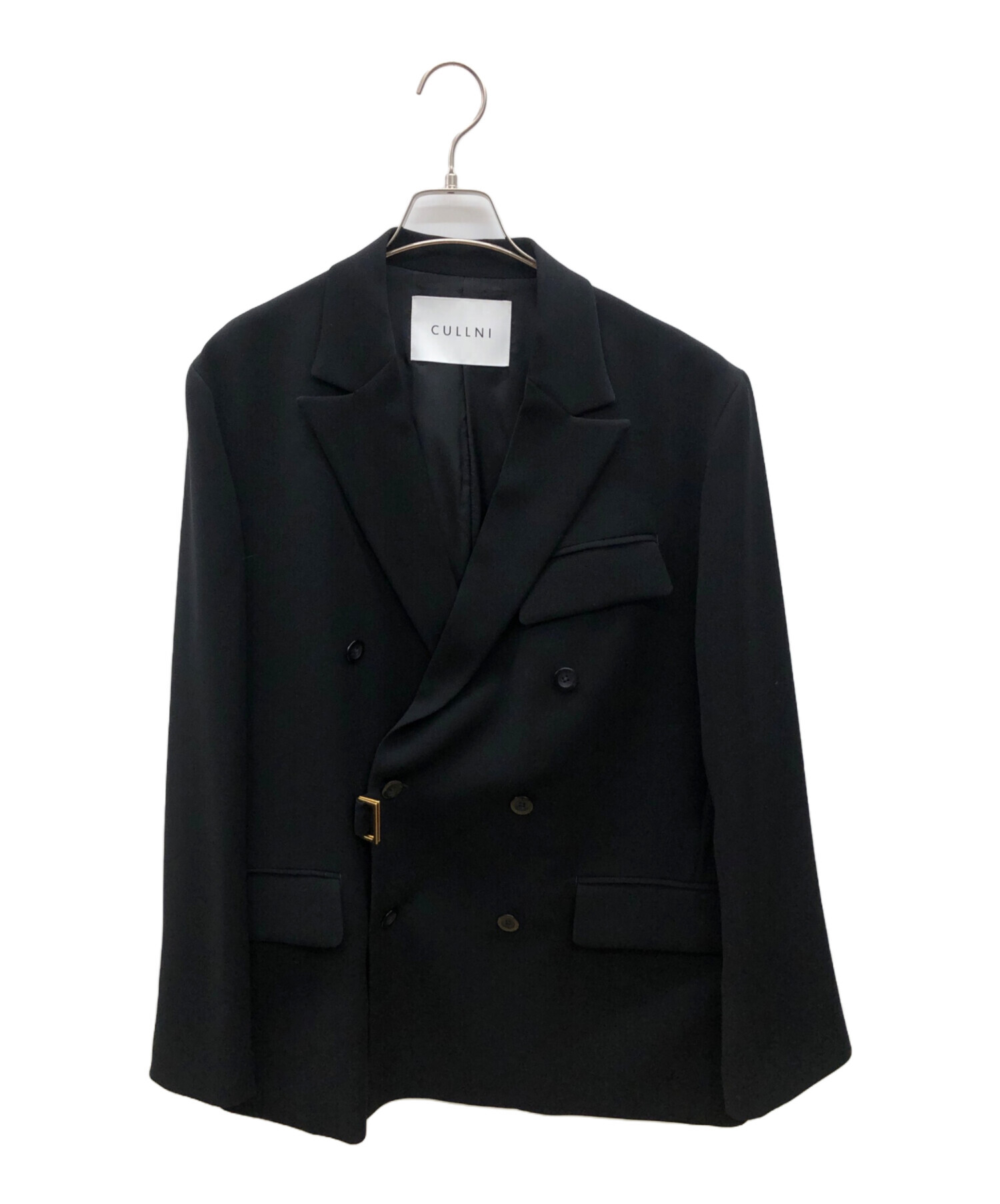 中古・古着通販】CULLNI (クルニ) ダブルジャケット ブラック サイズ:2
