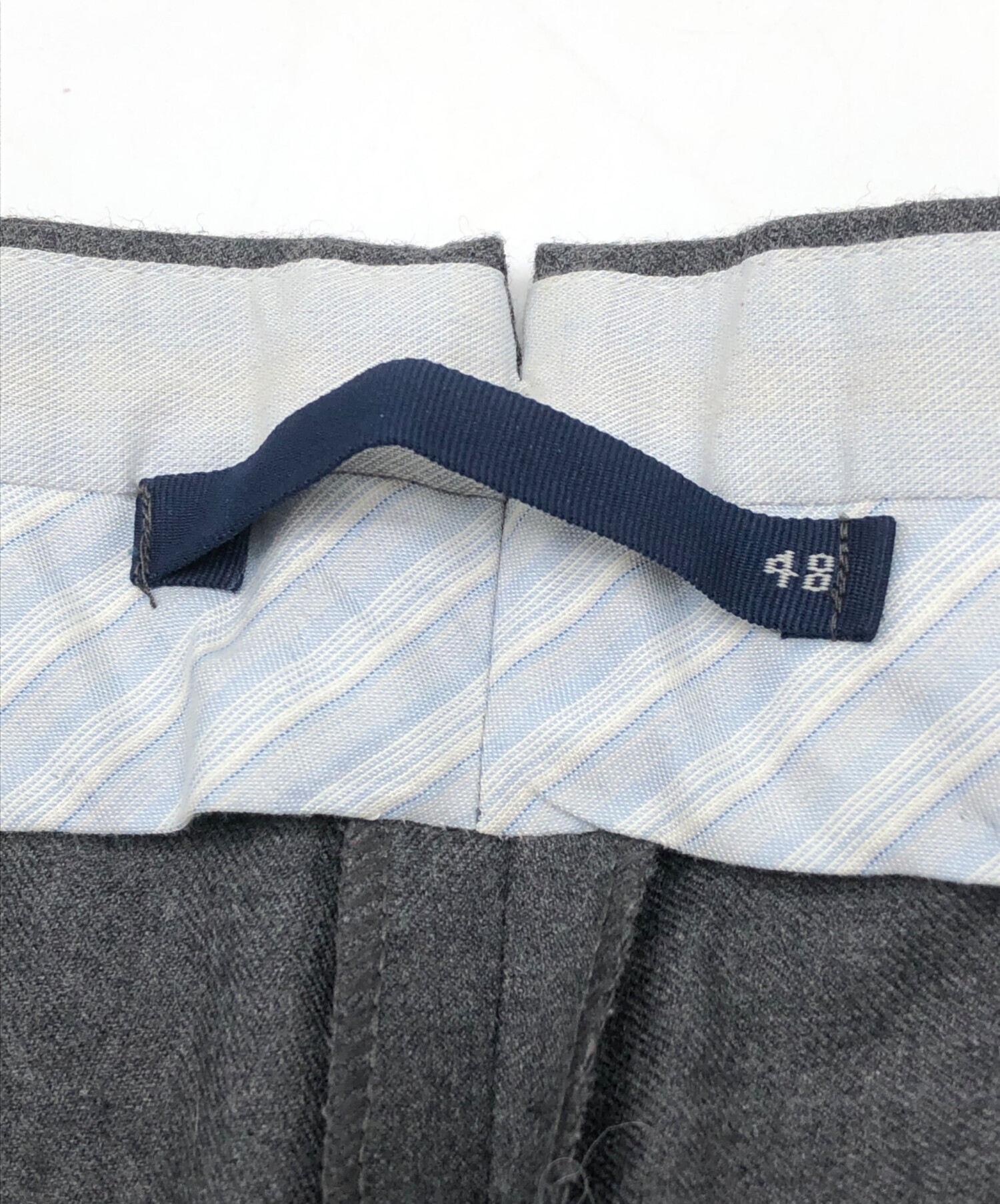 中古・古着通販】INCOTEX (インコテックス) ウールパンツ グレー