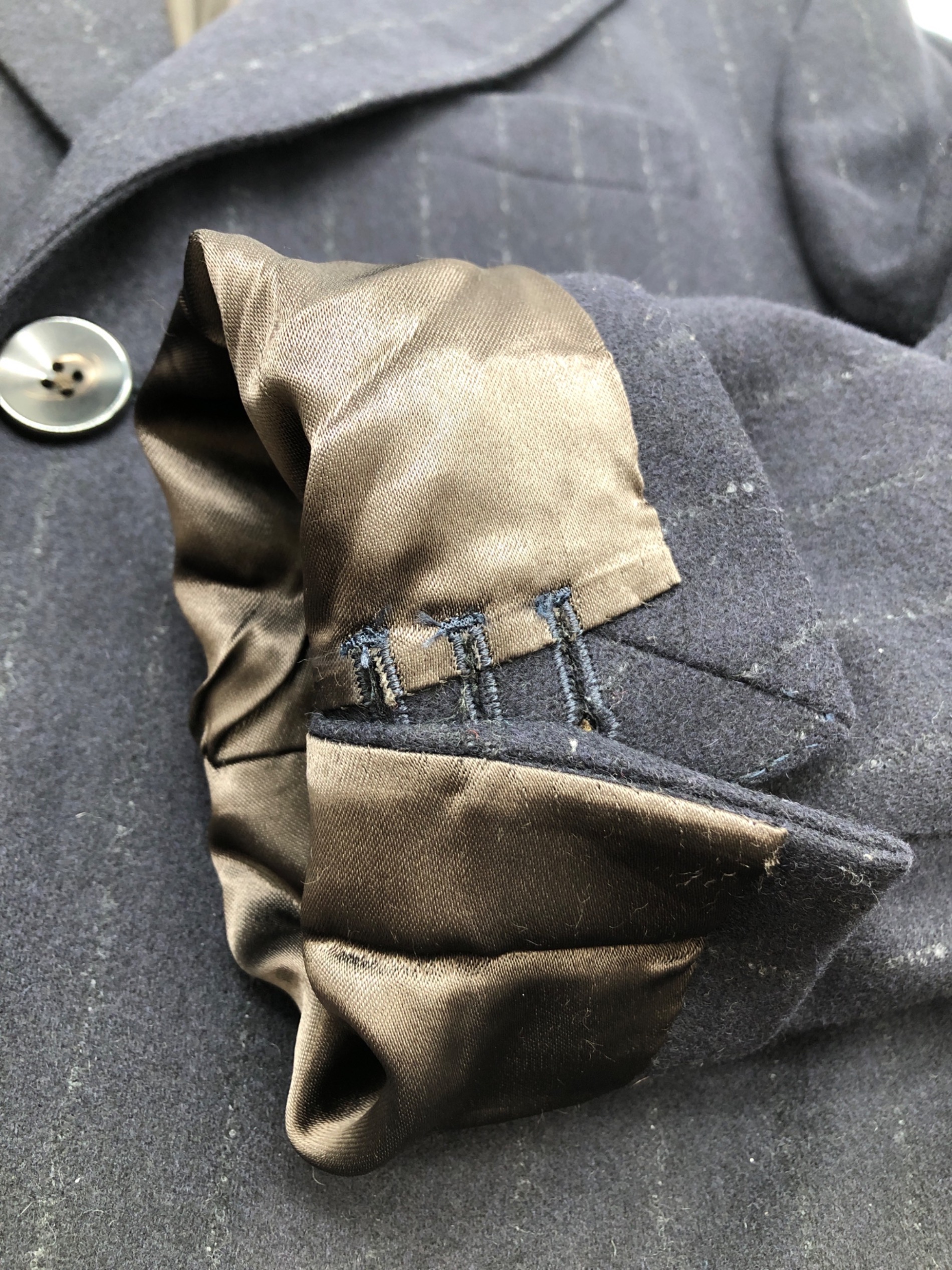 中古・古着通販】BOGLIOLI (ボリオリ) ウールコート ネイビー サイズ