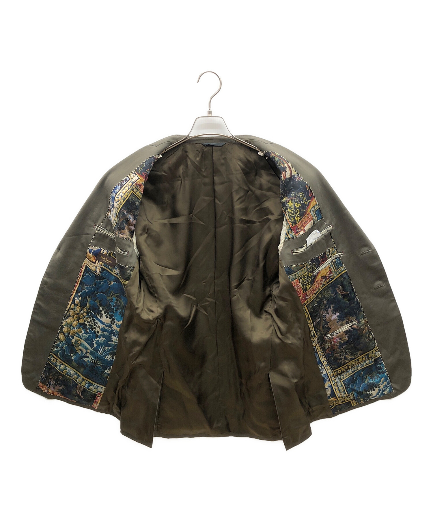 【未使用級】ポールスミス テーラードジャケット XL ターコイズブルー 総柄 楽天市場】美品□18AW Paul Smith/ポールスミス OCEAN 花 魚