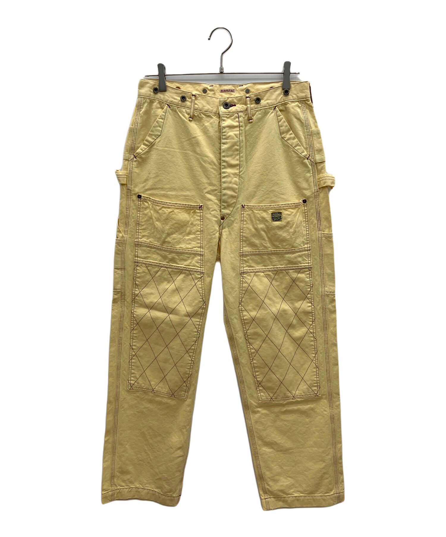 ★キャピタルKAPITAL★ワイドフレアーパンツ★USED美品★ 中古・古着通販】KAPITAL (キャピタル) ペインターパンツ イエロー