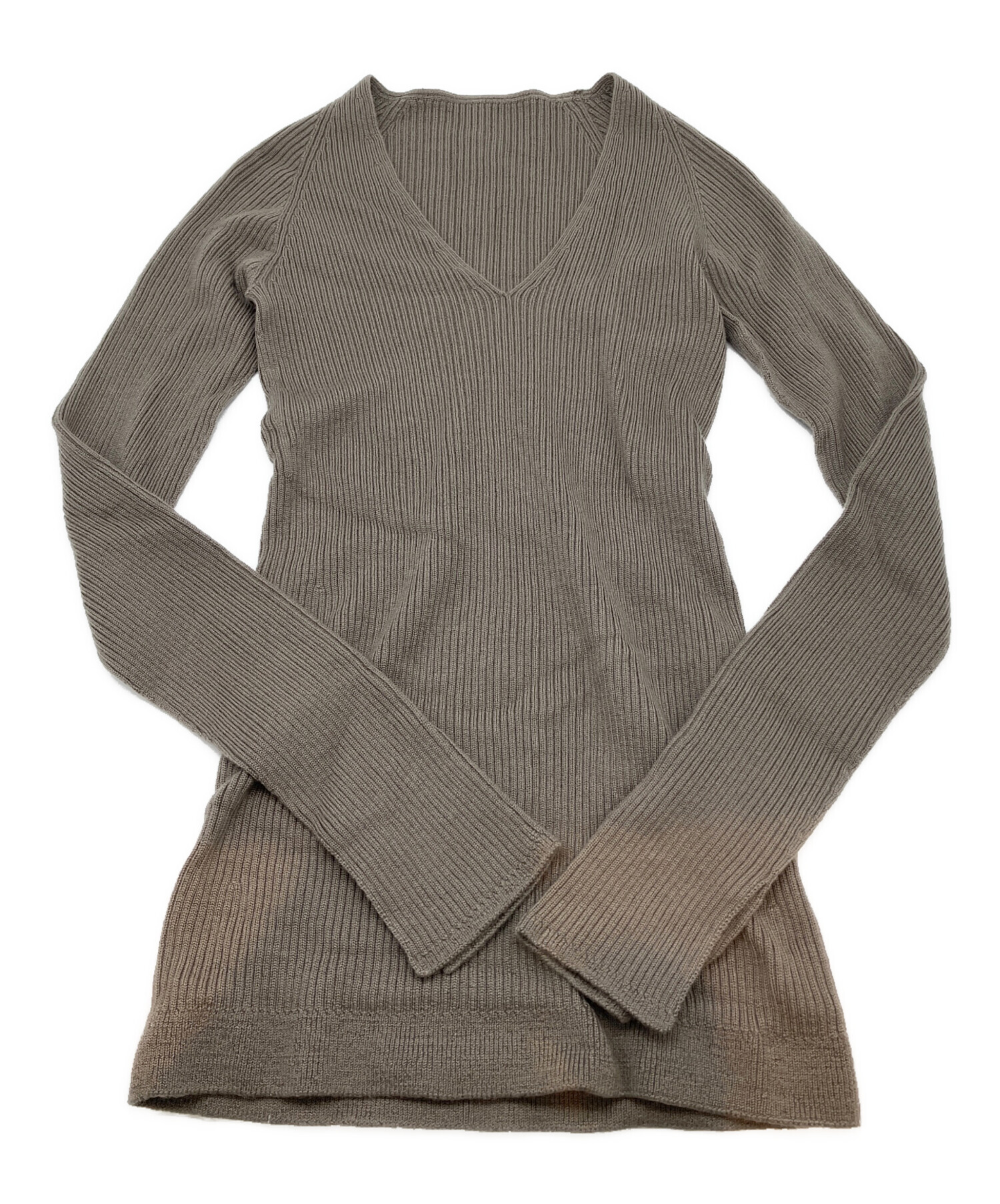 中古・古着通販】Whim Gazette (ウィムガゼット) 薄手ニット グレー