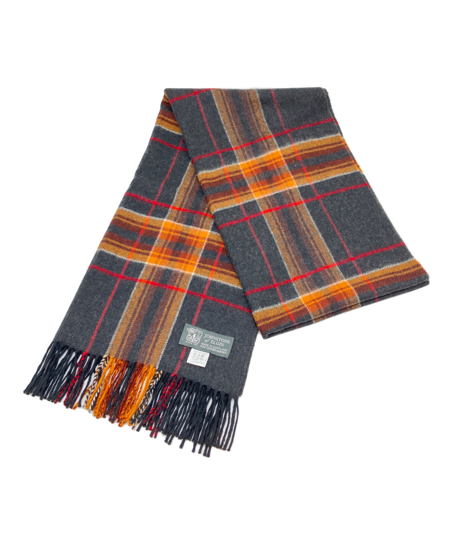 Johnstons of Elgin カシミヤ マフラー キャメル 中古・古着通販】JOHNSTONS OF ELGIN (ジョンストンズ オブ エルガン