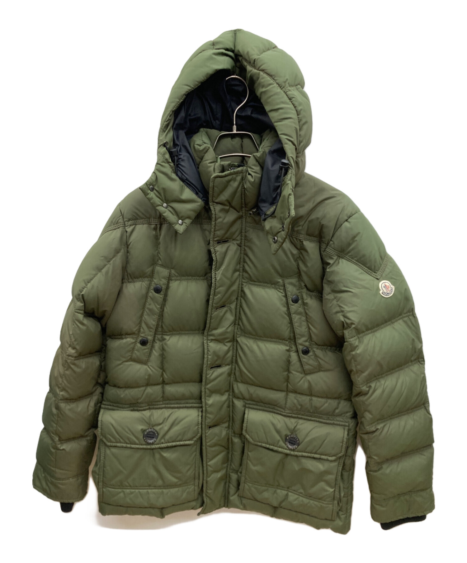 鑑定済・極美品★モンクレール　DUROC ダウンジャケット　カーキ　1 中古・古着通販】MONCLER (モンクレール) ダウンジャケット カーキ