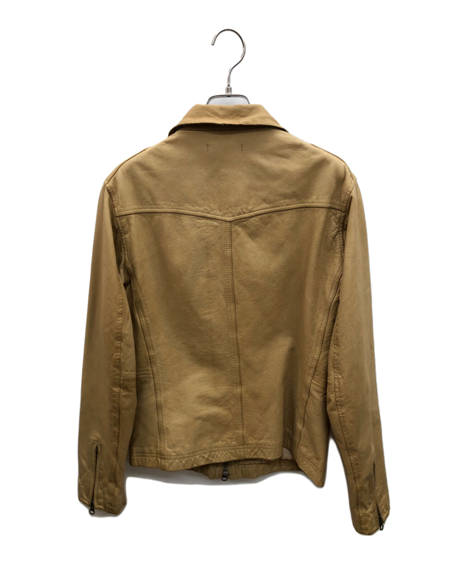 中古・古着通販】AVIREX (アヴィレックス) レザージャケット ベージュ