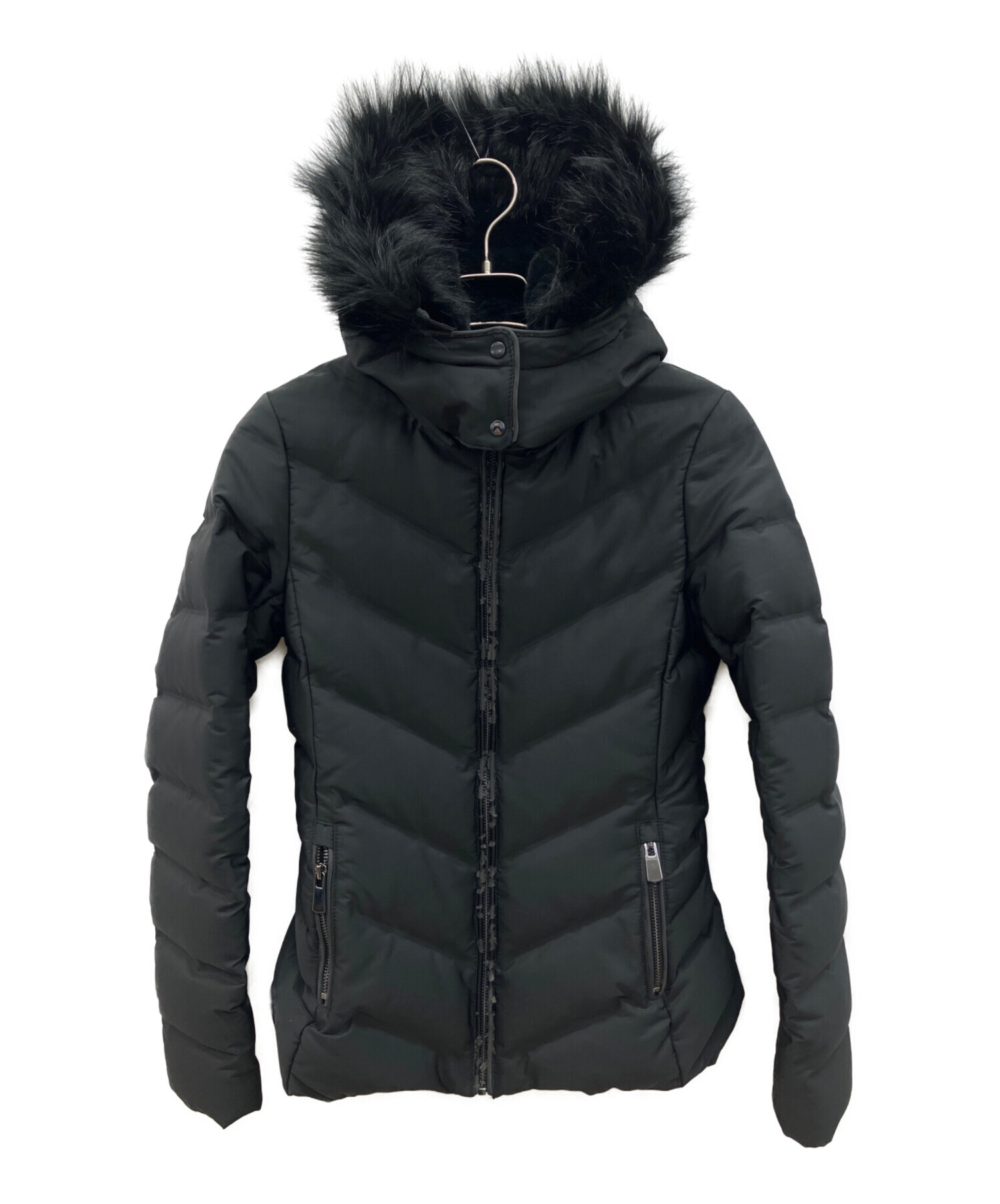 ZARA TRF Collection ブラック ダウンジャケット XS 中古・古着通販】ZARA (ザラ) ダウンジャケット ブラック サイズ:XS