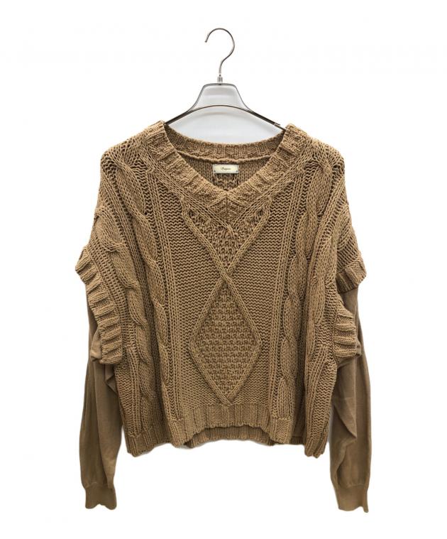 Iroquois ニット 中古・古着通販】IROQUOIS (イロコイ) 厚手ニット ブラウン サイズ:1