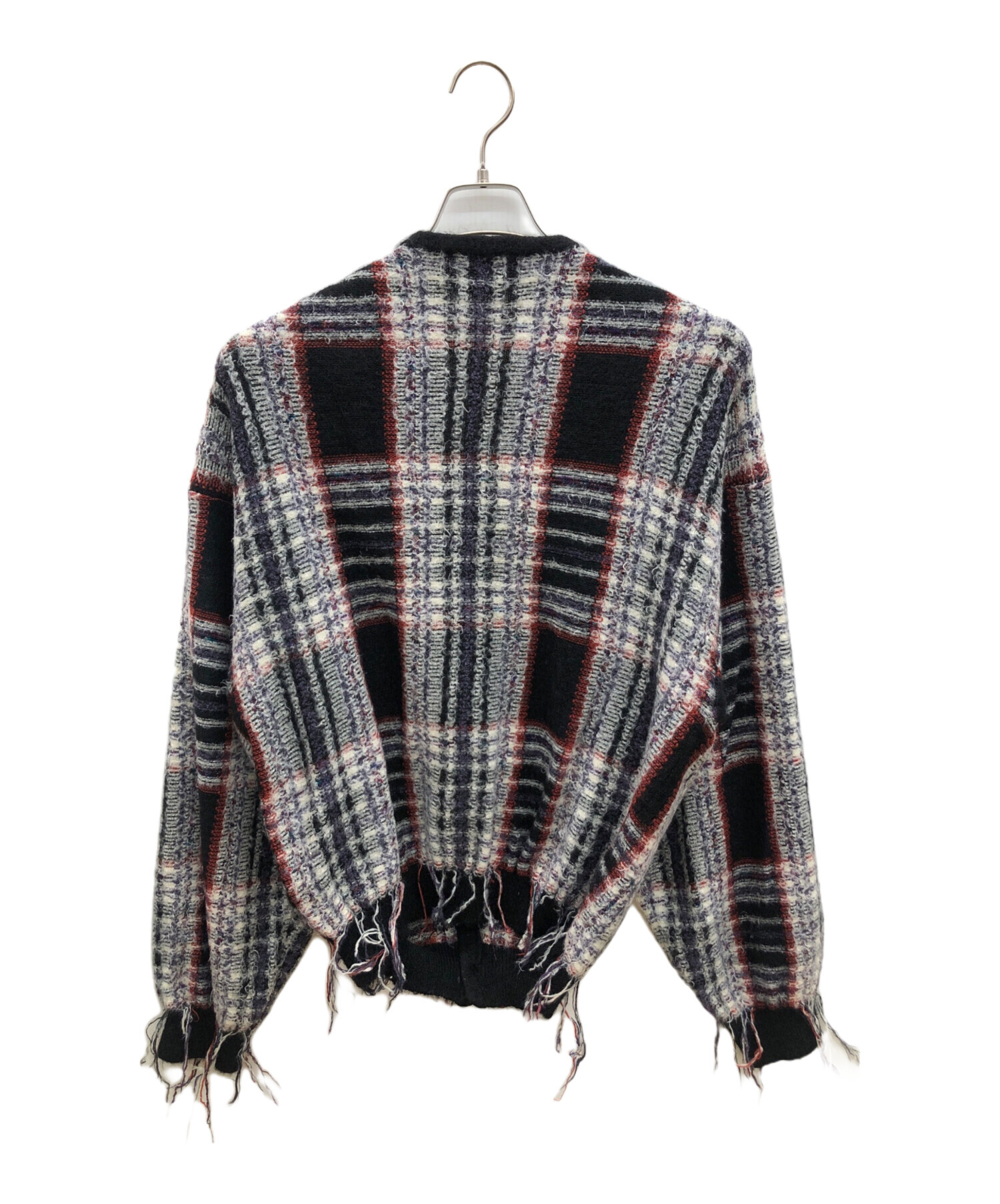 中古・古着通販】IROQUOIS (イロコイ) 厚手カーディガン WARP THREAD 