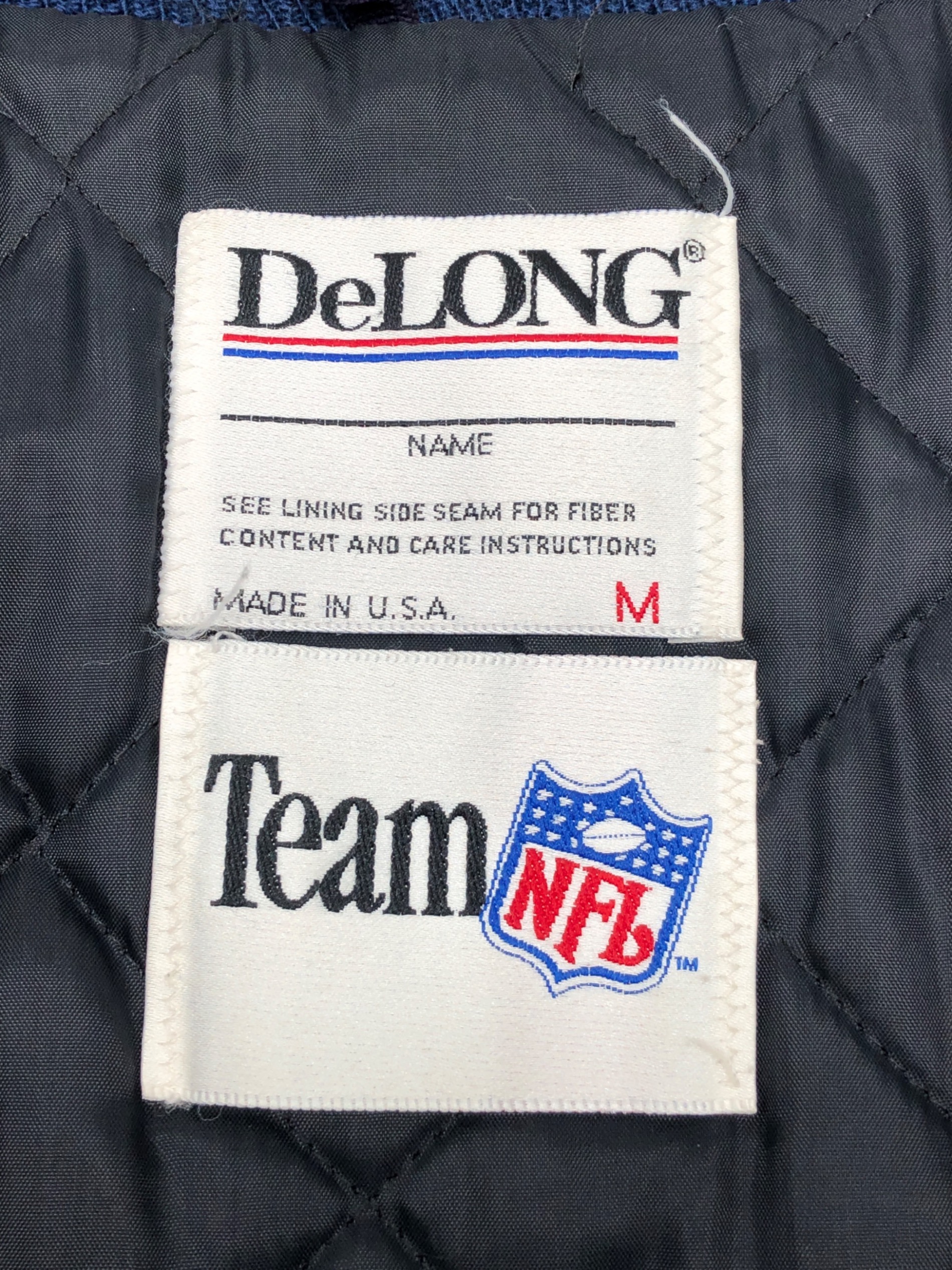 中古・古着通販】DeLong (デロング) 90sスタジャン 古着 ネイビー 