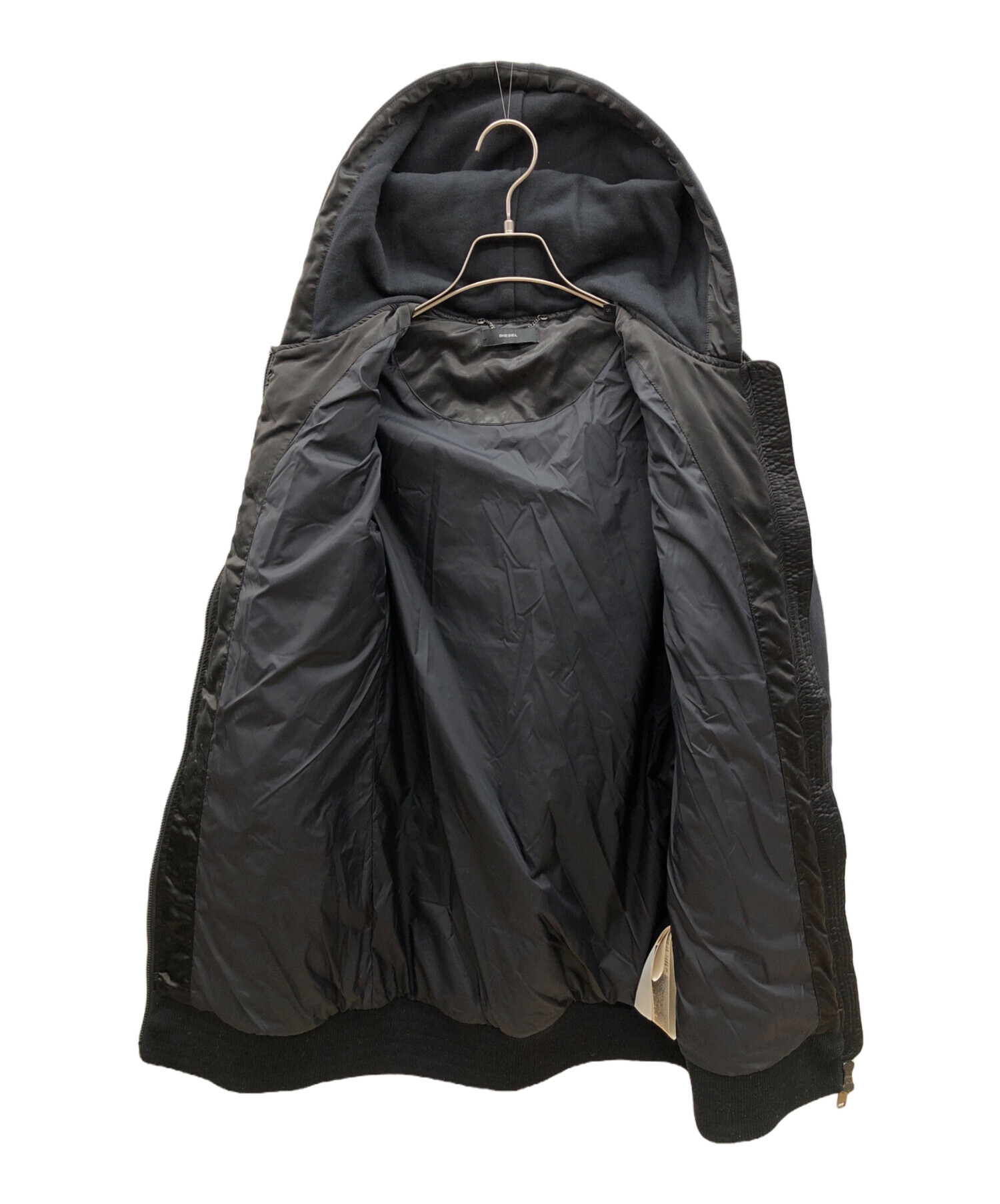 中古・古着通販】DIESEL (ディーゼル) ダウンコート ブラック サイズ:S 