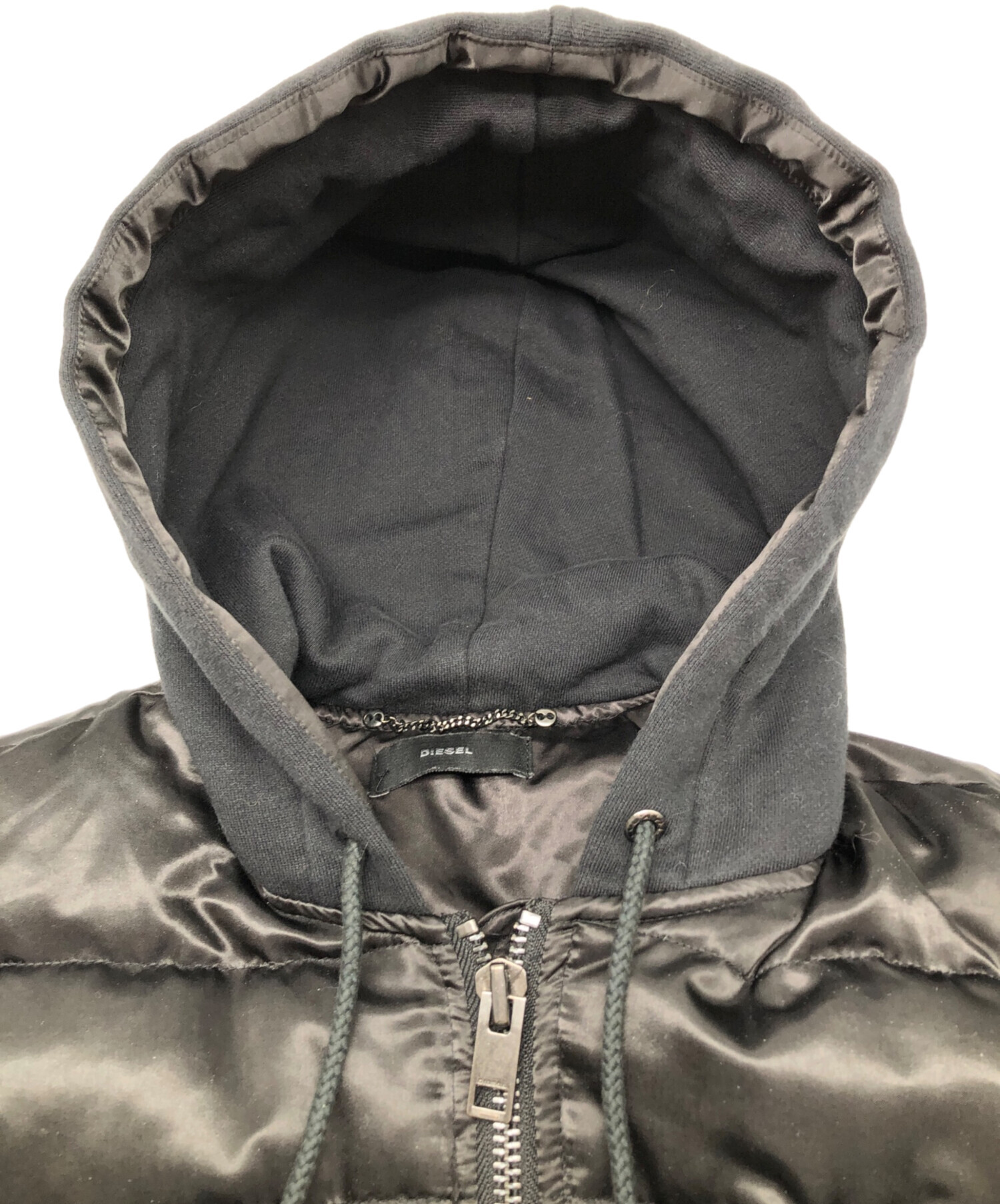 中古・古着通販】DIESEL (ディーゼル) ダウンコート ブラック サイズ:S 