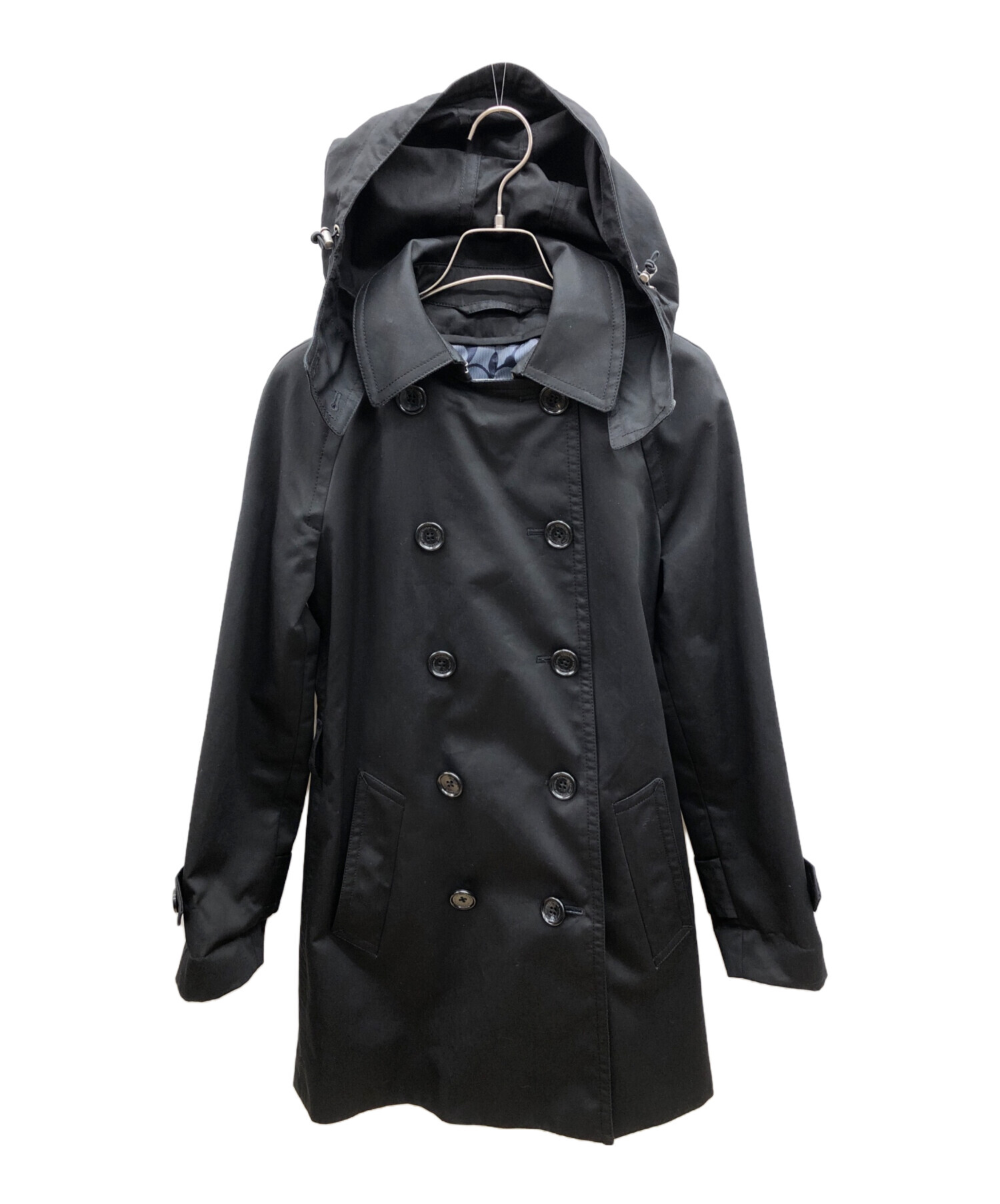 中古・古着通販】COACH (コーチ) トレンチコート ブラック サイズ:XS