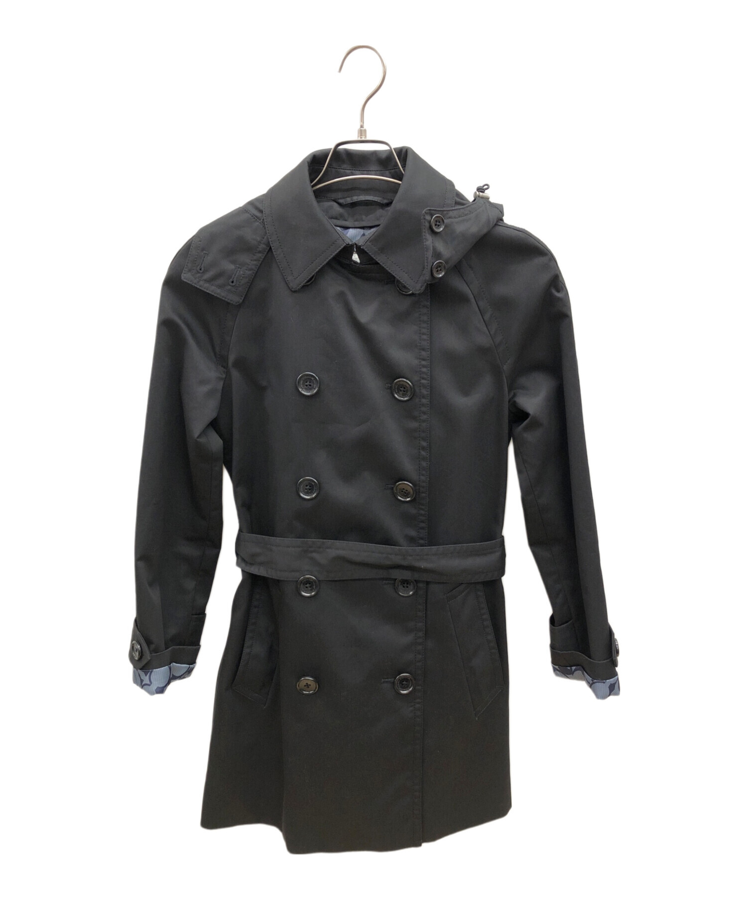 中古・古着通販】COACH (コーチ) トレンチコート ブラック サイズ:XS