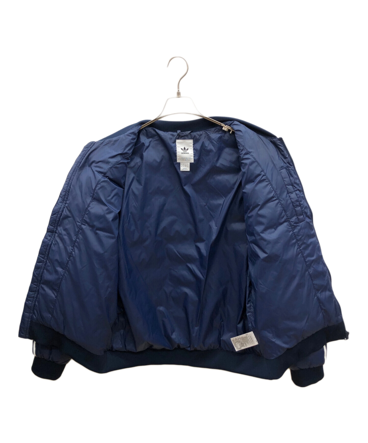 adidas アディダス ダウンジャケット ネイビー L 中古・古着通販】adidas (アディダス) ダウンジャケット ネイビー