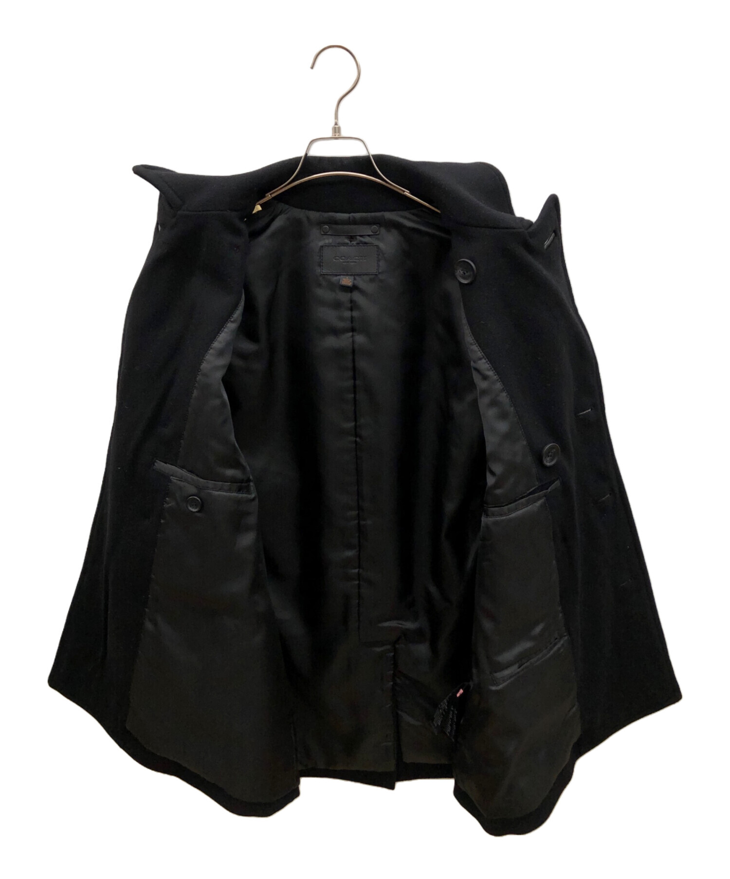 中古・古着通販】COACH (コーチ) Pコート ブラック サイズ:S
